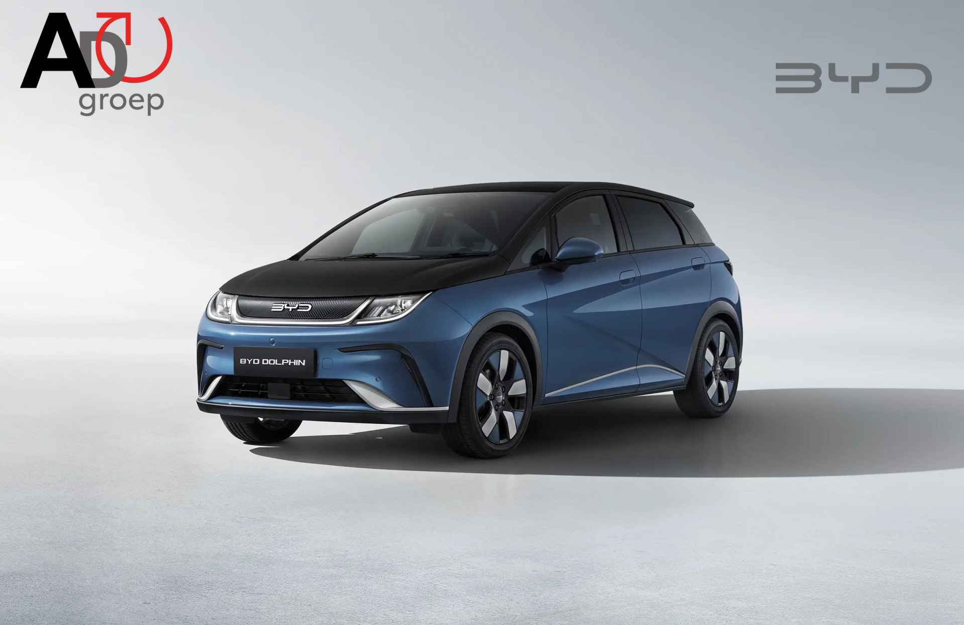 BYD DOLPHIN Design 60 kWh Atlantis Grey & Jet Black | Direct Leverbaar - 1/2