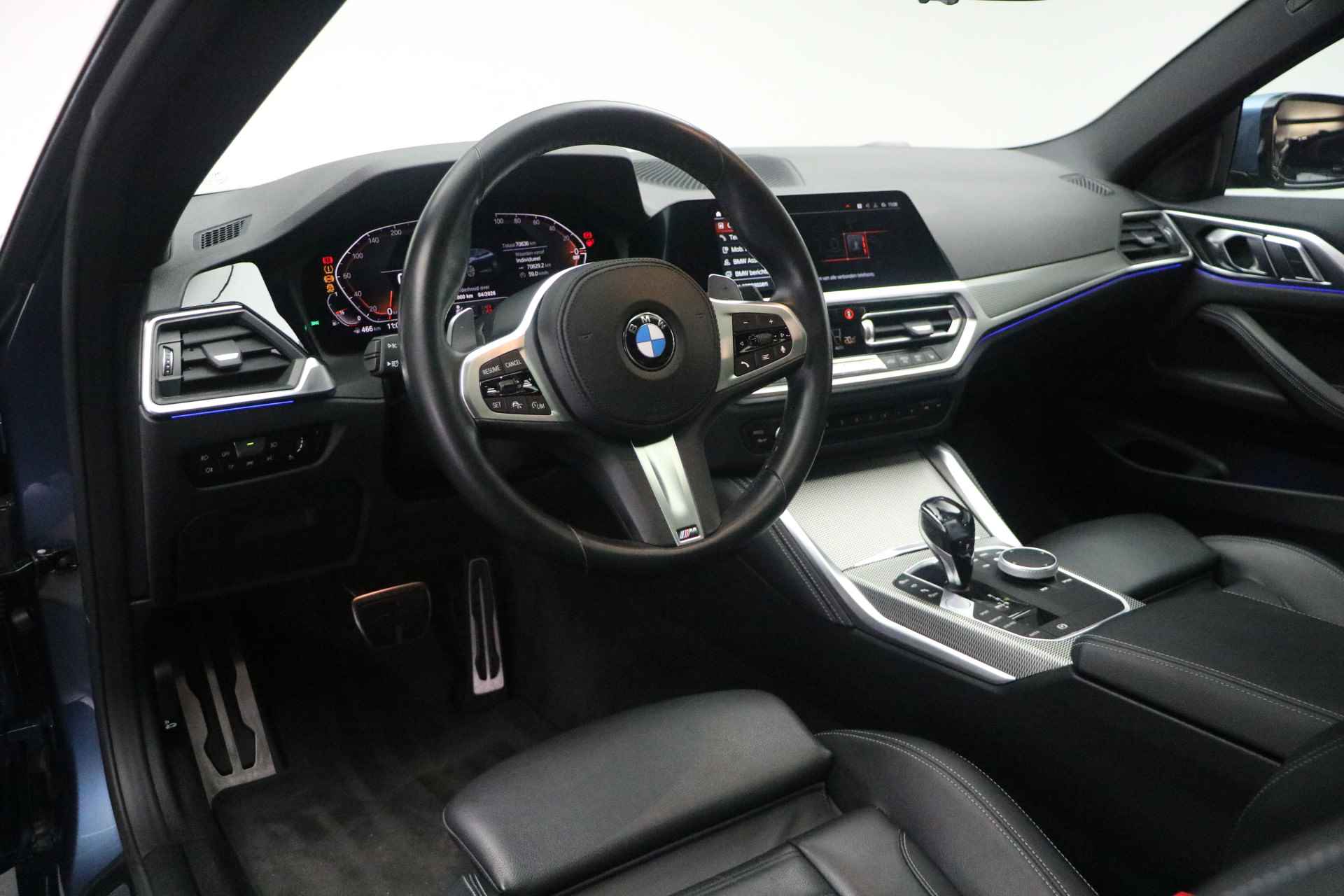 BMW 4 Serie Coupé 430i High Executive M Sport Automaat / Schuif-kanteldak / Parking Assistant Plus / Active Cruise Control / Comfort Access / Stoelverwarming - 9/18