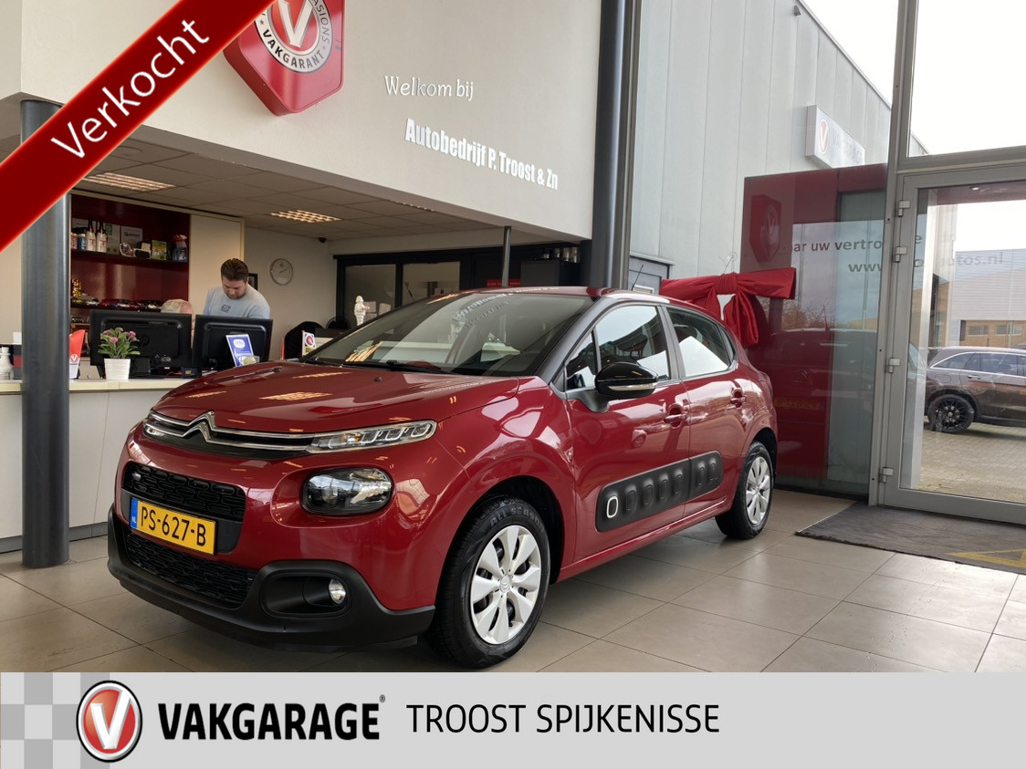 Citroën C3 1.2 PureTech Feel ,NL Auto,5 Deurs 5 Zits,Airco,Cruise Control,Elektrischpakket,Bluetooth met Spraakbediening,Aux Ipod Aansluiti