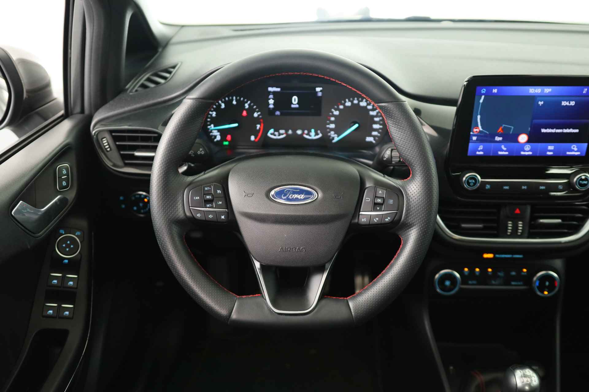 Ford Fiesta 1.0 EcoBoost ST-Line | 1e Eigenaar! | Open Dak | Navi | Cruise | Airco | Parkeersensoren | Lichtmetalen Velgen - 28/37