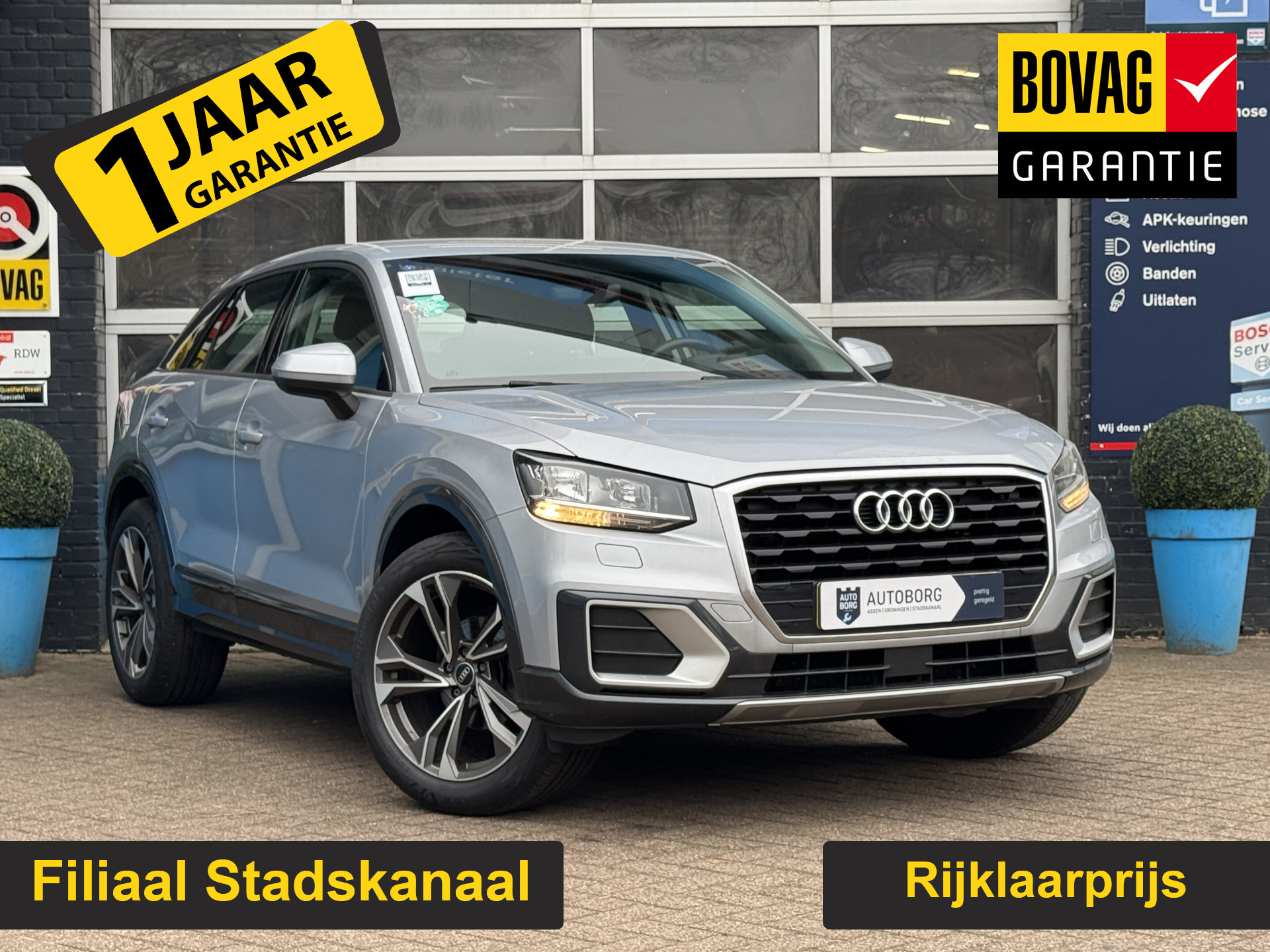 Audi Q2 150pk Prijs Inclusief Onderhoud & 12 Maand BOVAG Garantie | Florett Silver Metallic | Audi Soundsystem |