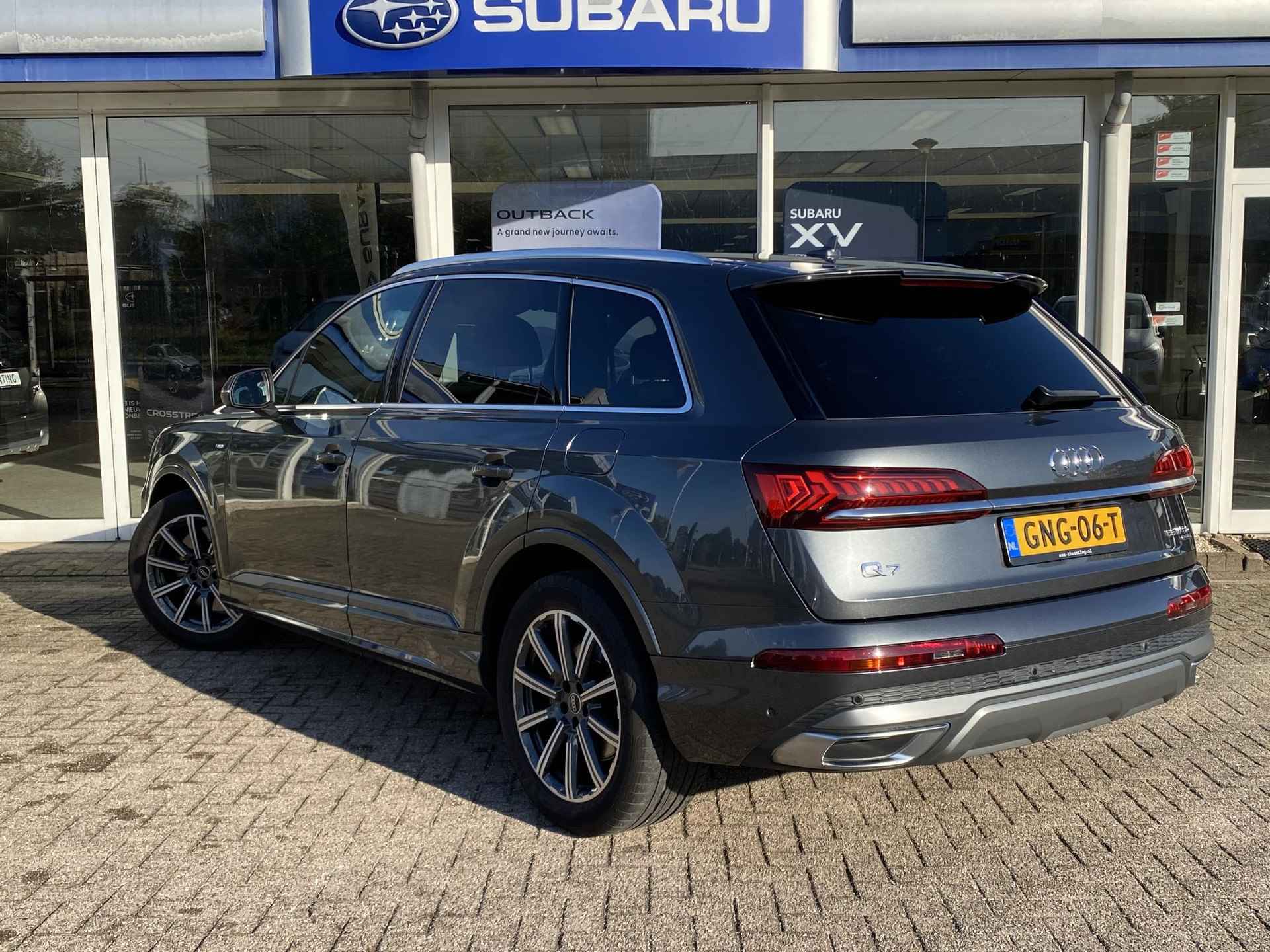 Audi Q7 55 TFSI e quattro Pro Line S | Instelbare Luchtvering | Navigatie | Trekhaak | Adaptieve Cruise Control | Head-Up Display | Stoelverwarming voor + achter | Sfeerverlichting | - 7/40