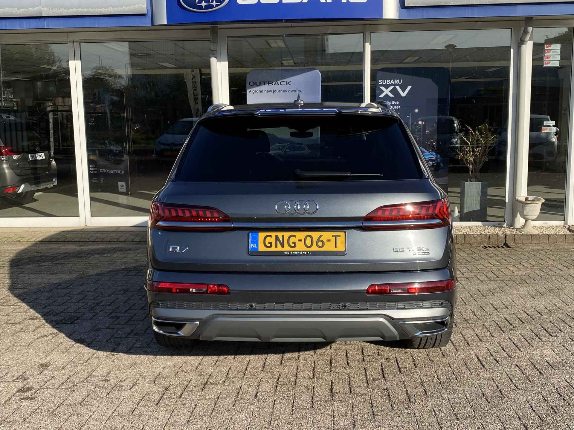 Audi Q7 55 TFSI e quattro Pro Line S | Instelbare Luchtvering | Navigatie | Trekhaak | Adaptieve Cruise Control | Head-Up Display | Stoelverwarming voor + achter | Sfeerverlichting | - 10/40