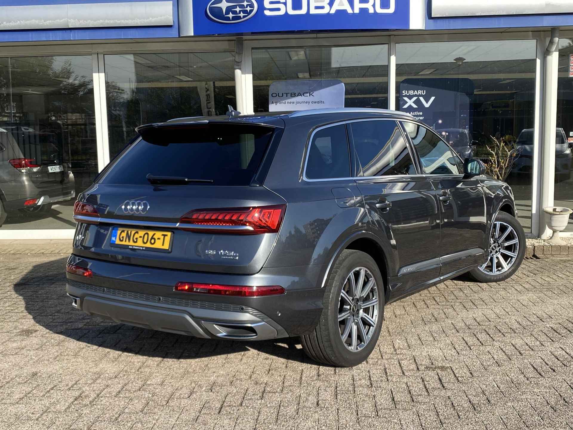 Audi Q7 55 TFSI e quattro Pro Line S | Instelbare Luchtvering | Navigatie | Trekhaak | Adaptieve Cruise Control | Head-Up Display | Stoelverwarming voor + achter | Sfeerverlichting | - 19/40