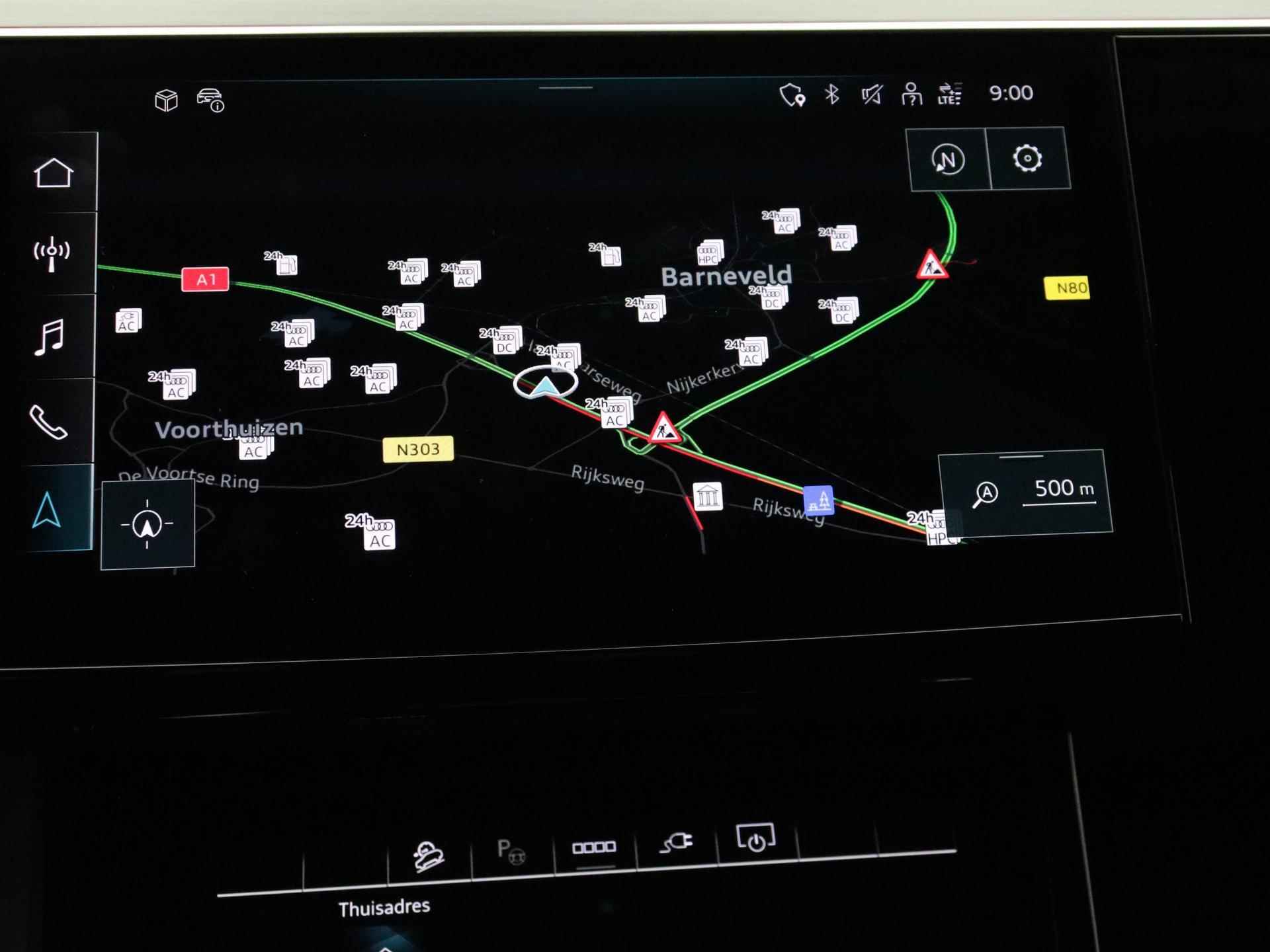 Audi e-tron 55 quattro S edition 95 kWh | Pano.dak | Luchtvering | Stoelverwarming | Carplay | 22"| Navigatie | Camera | - 13/24