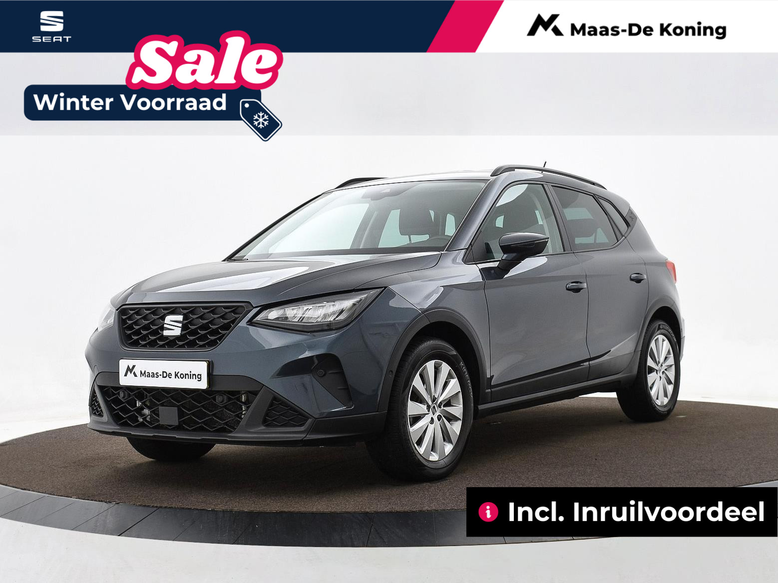 SEAT Arona Style 1.0 70 kW / 95 pk EcoTSI SUV 5 versn. Hand | Metallic lak | lichtmetalen velgen | Incl. inruilbonus