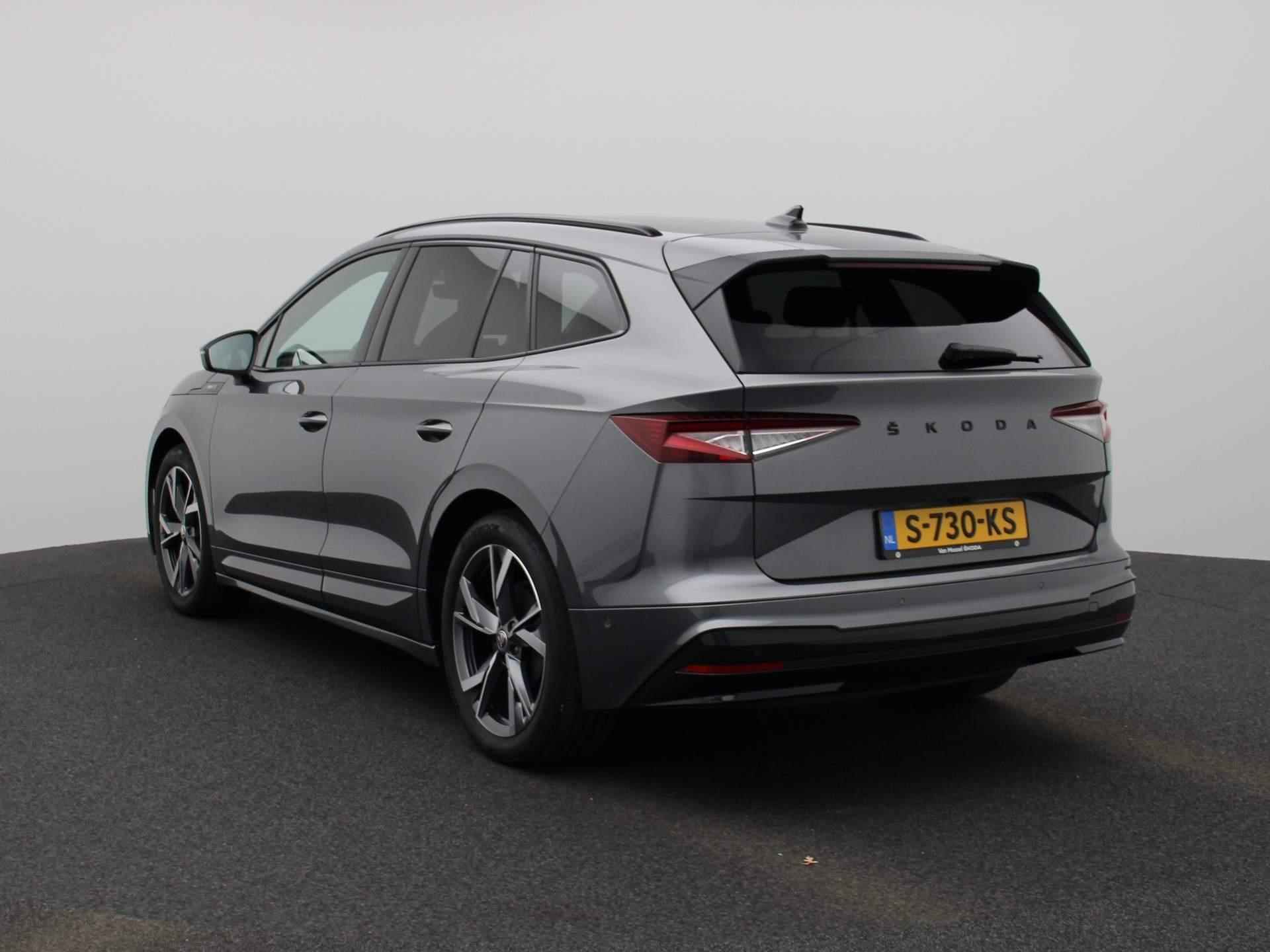 Skoda Enyaq iV 60 Sportline 58 kWh 180 PK | Automaat | Matrix LED Koplampen | Navigatie | Achteruitrijcamera | Climate Control | Cruise Control | Parkeersensoren | Privacy Glass | Stoelverwarming | Lichtmetalen velgen | DIRECT LEVERBAAR! | - 2/40