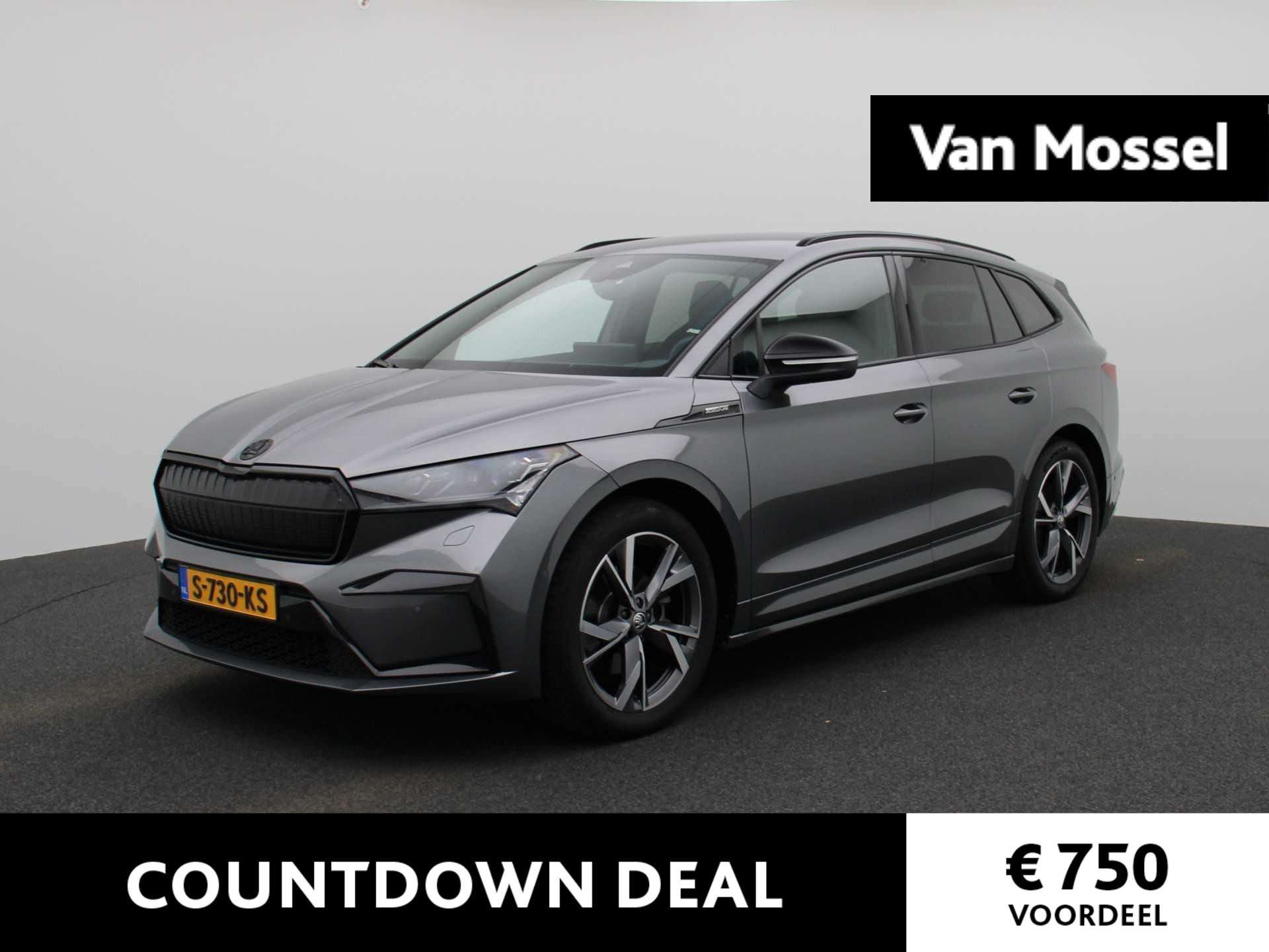 Skoda Enyaq iV 60 Sportline 58 kWh 180 PK | Automaat | Matrix LED Koplampen | Navigatie | Achteruitrijcamera | Climate Control | Cruise Control | Parkeersensoren | Privacy Glass | Stoelverwarming | Lichtmetalen velgen | DIRECT LEVERBAAR! |