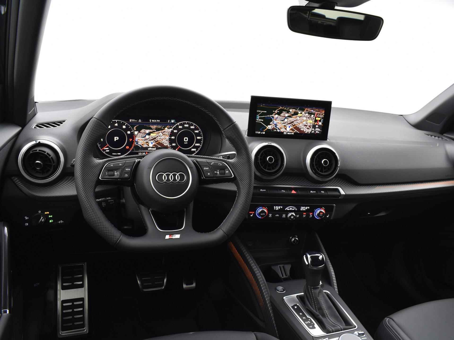 Audi Q2 S Edition 35 TFSI 150 pk Hatchback 7 vers Audi Q2 35 TFSI S Edition 150 PK | 18'' LM Velgen | Comfortsleutel | Assistentiepakket parking | Optiekpakket zwart plus | elektrische achterklep | Sonos premium | Stoelverwarming voorin | . - 17/32