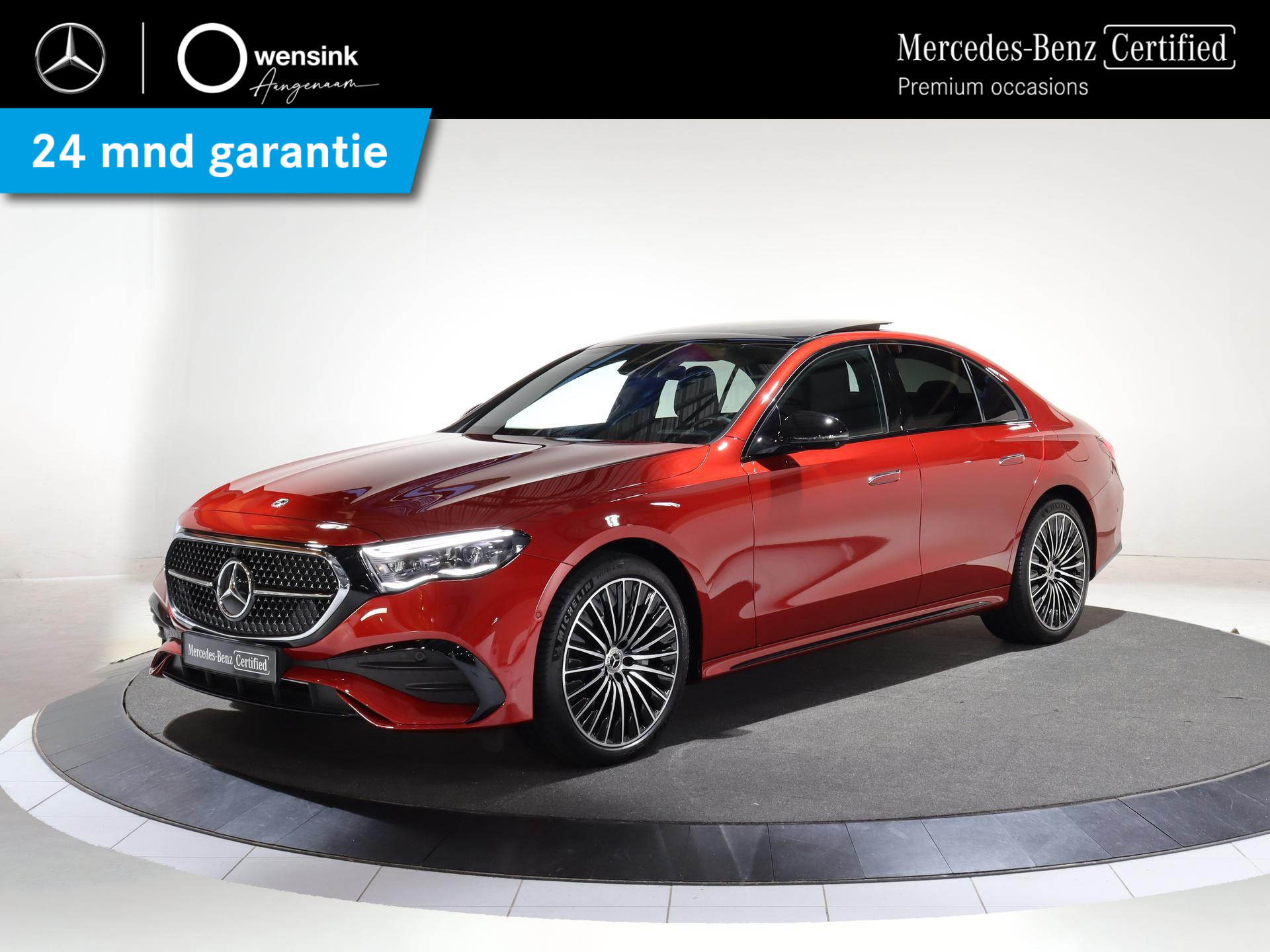 Mercedes-Benz E-klasse 300 e AMG Line | MANUFAKTUR lak | Panoramadak | Winter pakket | 20 Inch | Memory | Digital Light | 360 camera  |