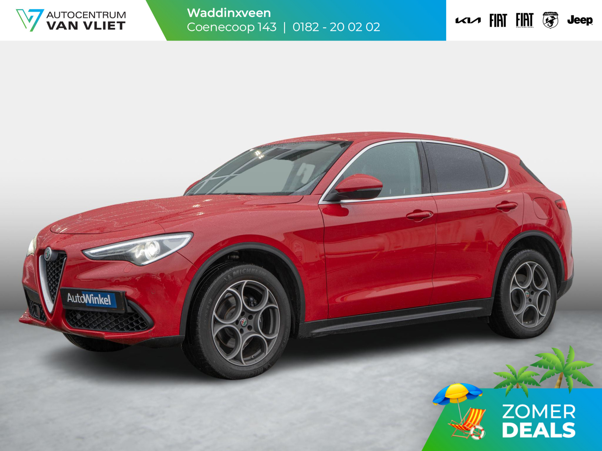 Alfa Romeo Stelvio 2.0 Turbo Aut. AWD 280pk First Edition | Rosso Alfa | 20'' LM | Navi | Clima | Stoel-/Stuurverwarming