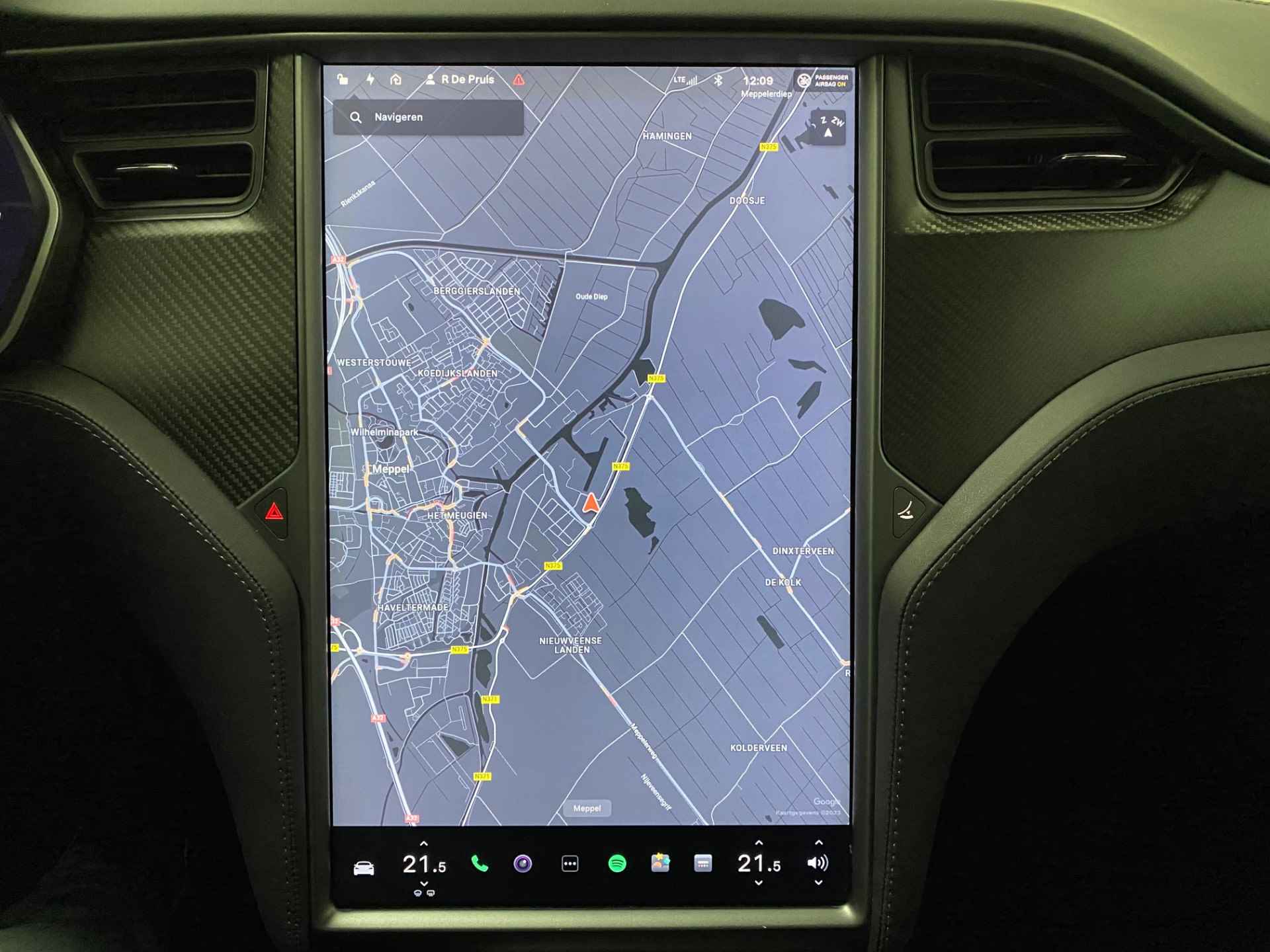 Tesla Model S 100D  21inch Panodak *Nieuw Accupack* Autopilot 2.5  Hoogglans zwartoptiek Alcantara hemel - 18/33