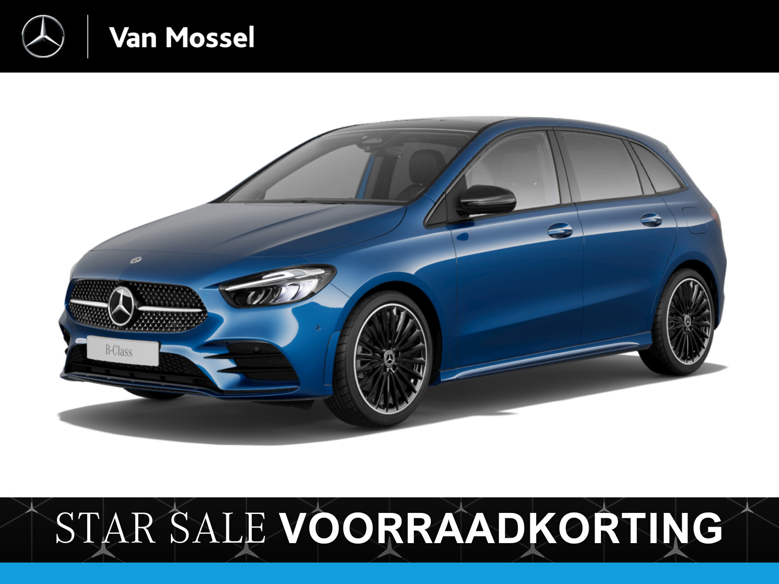 Mercedes-Benz B-klasse 180 Star Edition AMG-Line / Stoelverwarming / Achteruitrijcamera / Panorama-schuifdak / Multispaaks-Velgen /