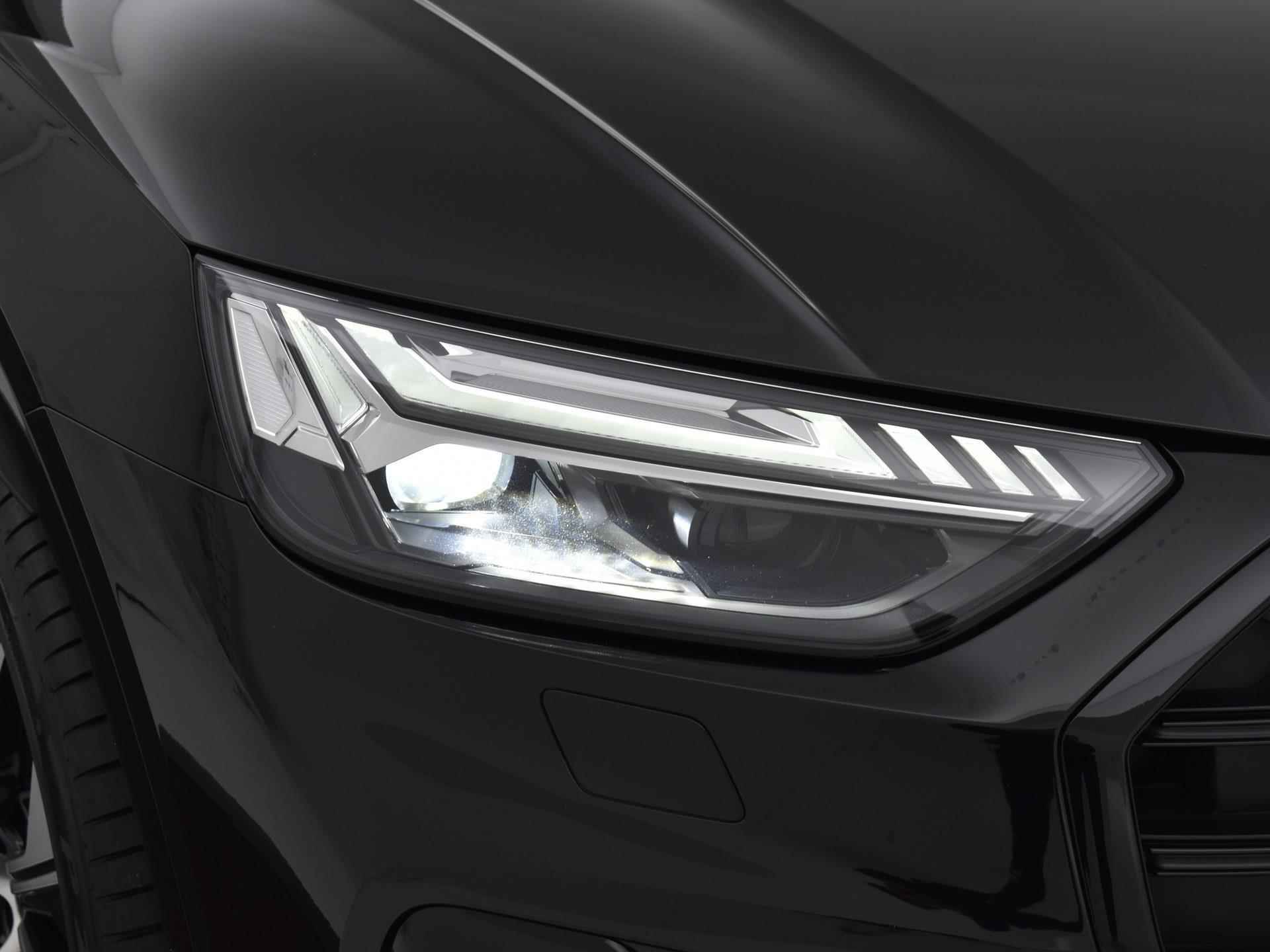 Audi Q5 Sportback 50 TFSIe 300pk S-Tronic Quattro S Edition | Panoramadak | Matrix LED | Camera | Keyless | Luchtvering | Zwart Optiek Plus | 21"Velgen | Stoelverwarming | - 35/36