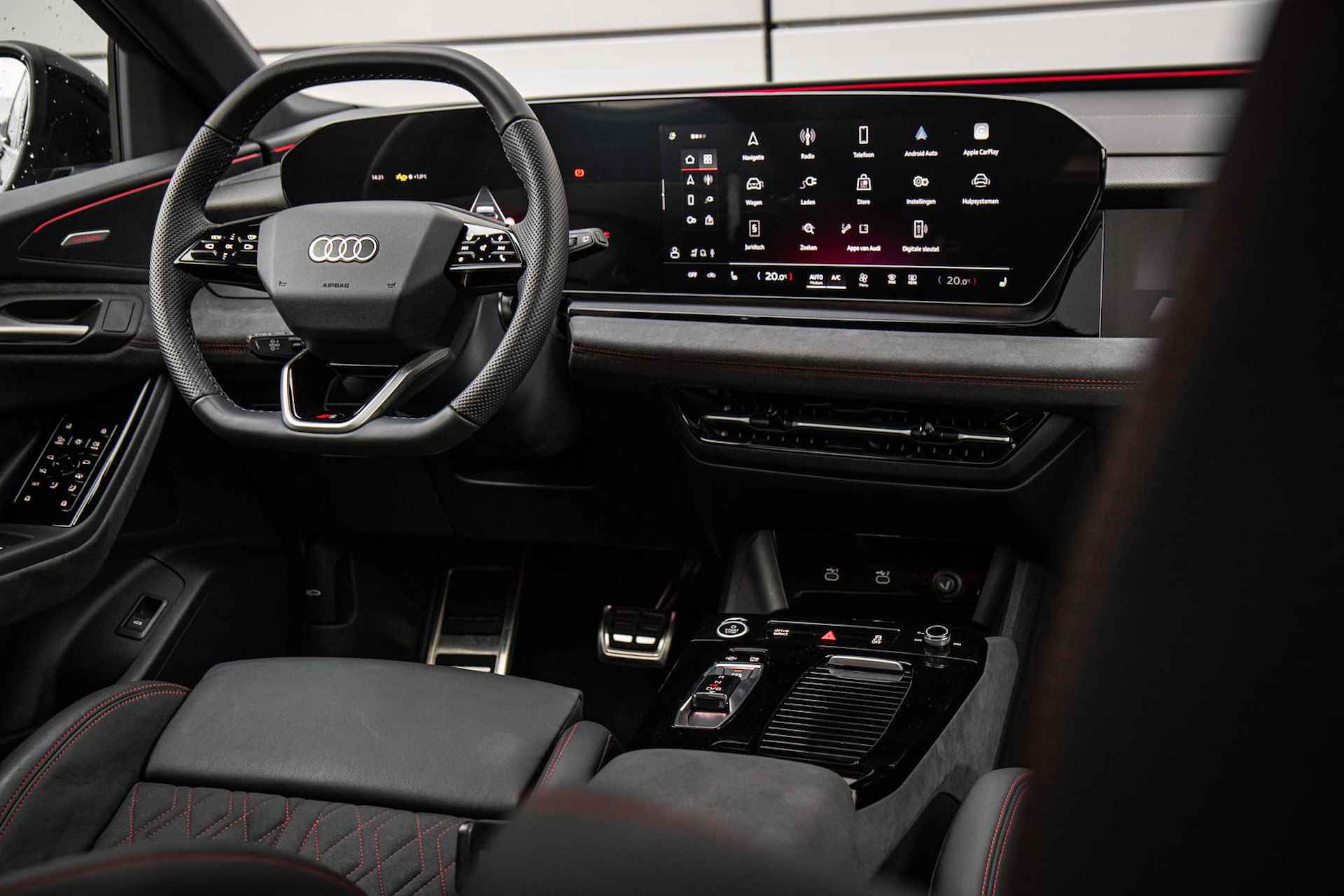 Audi Q6 e-tron 388pk S-edition 100 kWh | HUD | B&O | Sportstoelen | Tech Pro | Panoramadak - 44/45