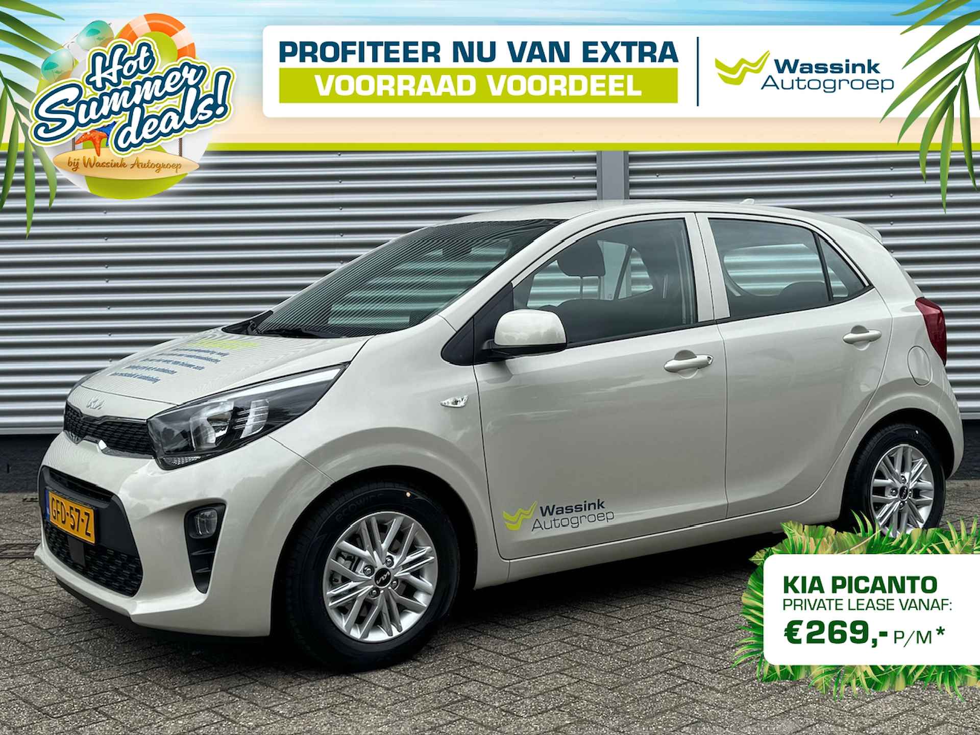 KIA Picanto 1.0 DPi 67pk 4-zits DynamicLine | Apple Carplay/ Android Auto | Airco | Lichtmetalen Velgen | - 1/40