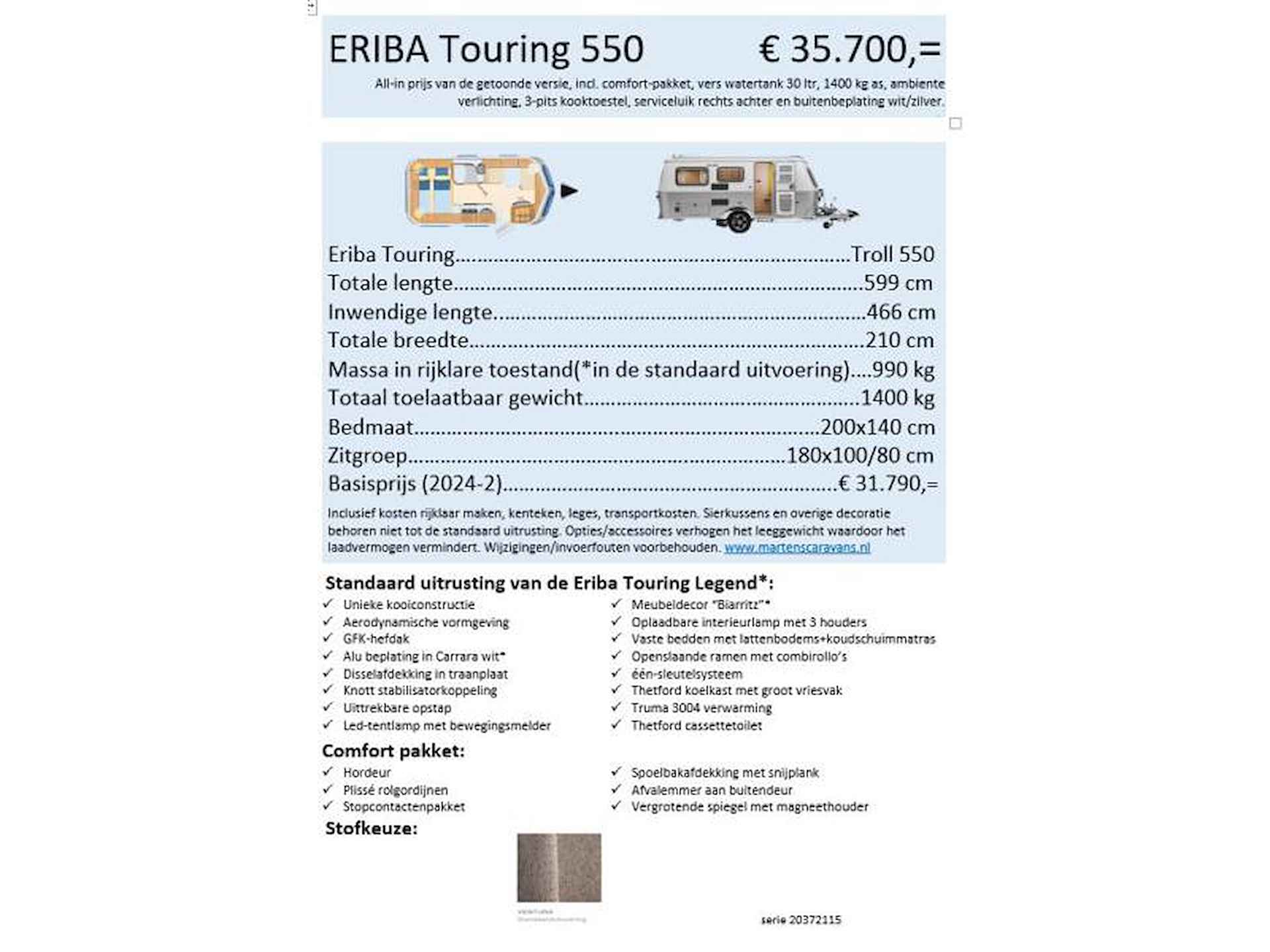 Eriba Touring 550 - 21/23