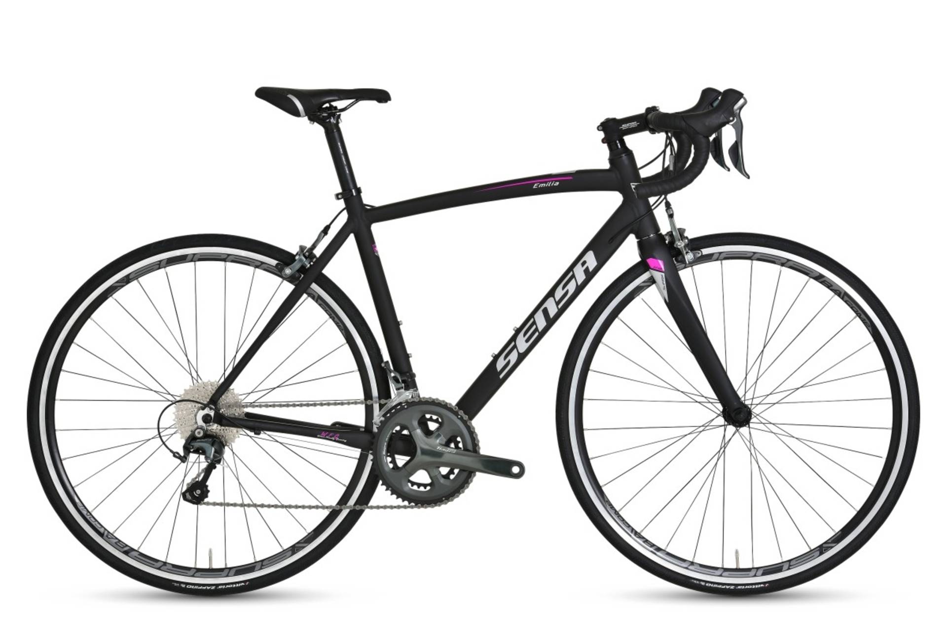 Sensa Emilia Tiagra 56cm Dames Matt Black + Purple 56cm 2023 - 1/1