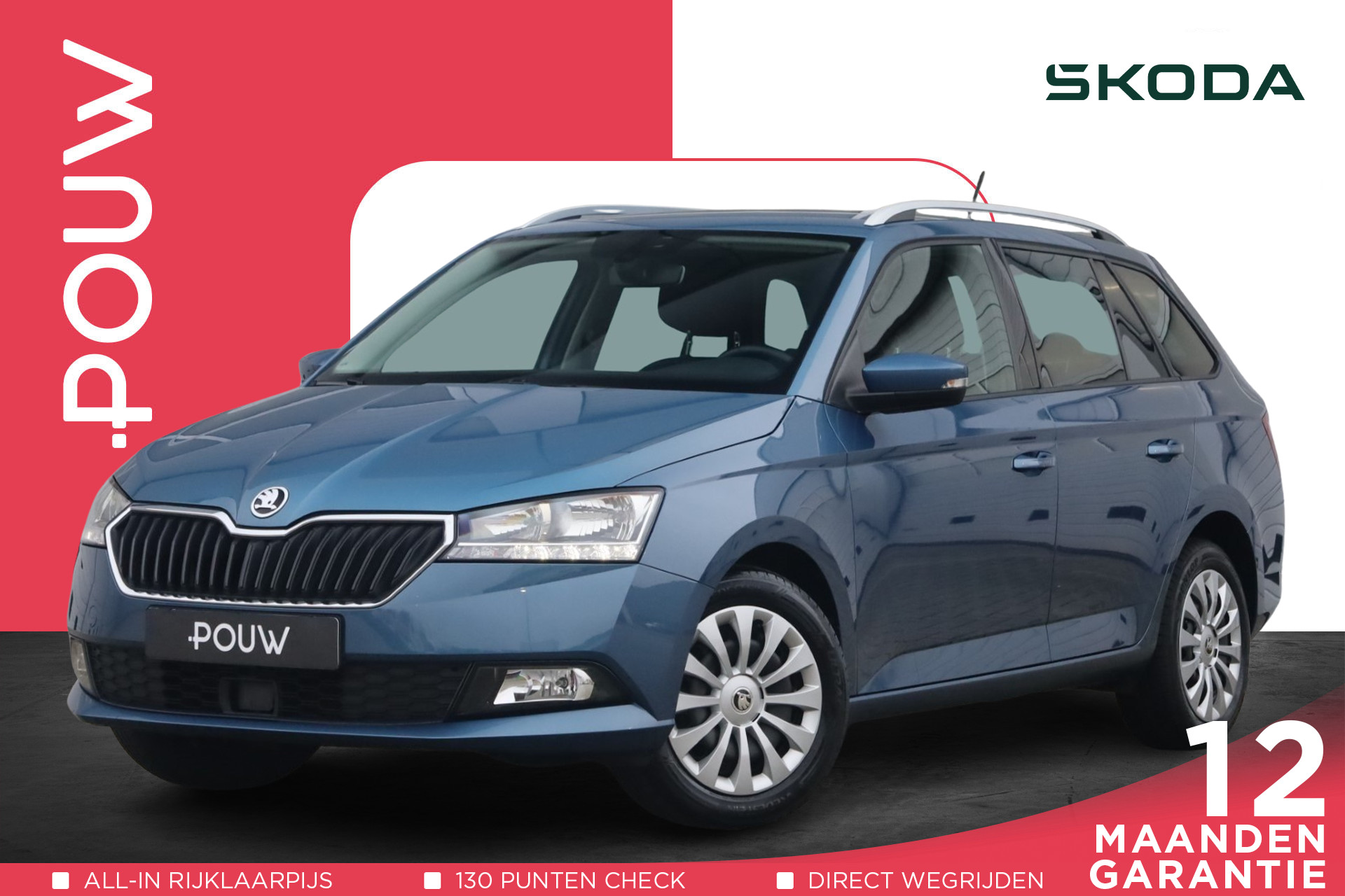 Skoda Fabia Combi 1.0 TSI 95pk Ambition | Smartlink Navigatie | Cruise Control | Clima| Parkeersensoren Achter