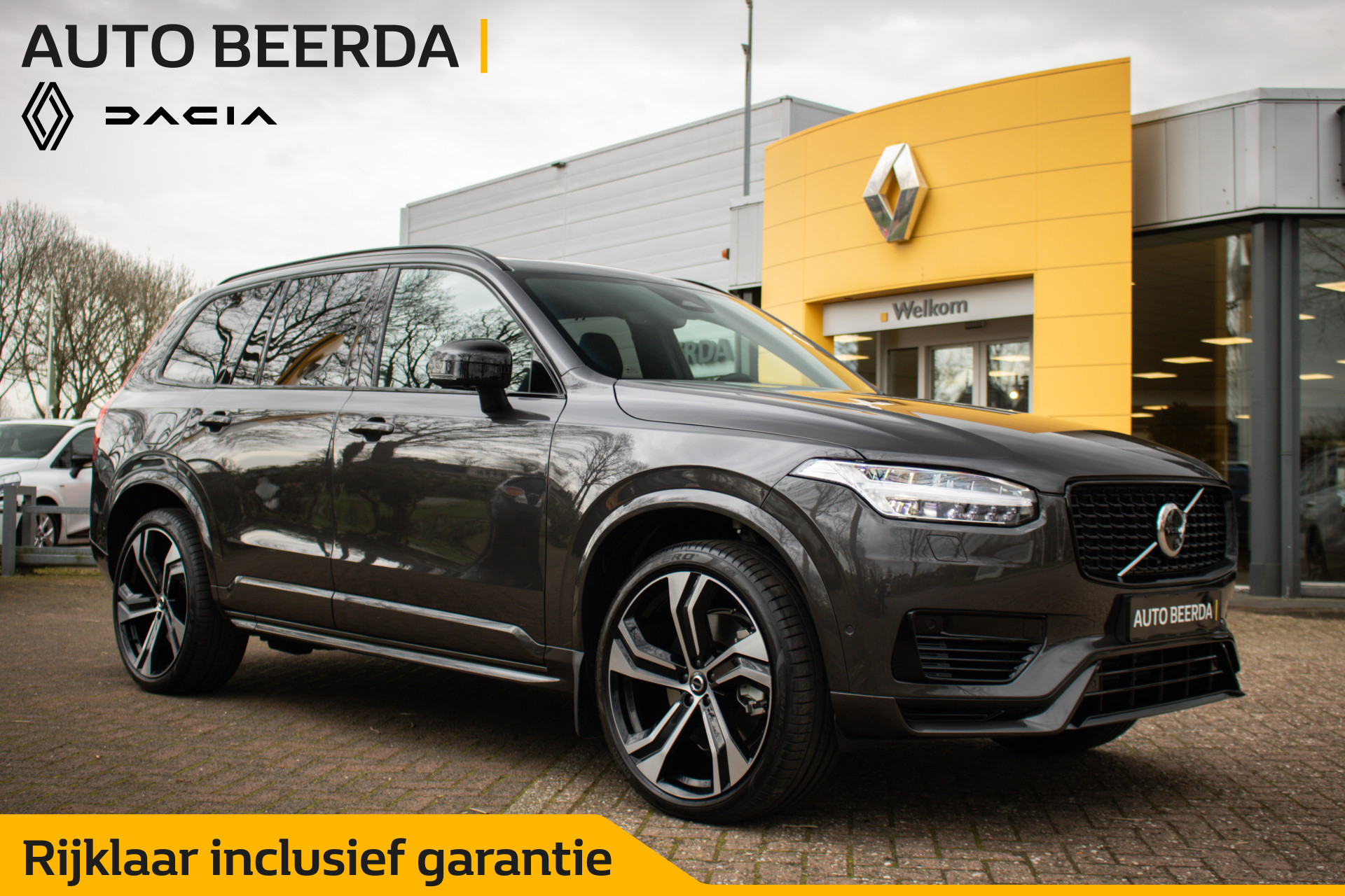 Volvo XC90 T8 Recharge AWD Ultimate Dark I Luchtvering I Bowers & Wilkins I Pano I 22" bij viaBOVAG.nl