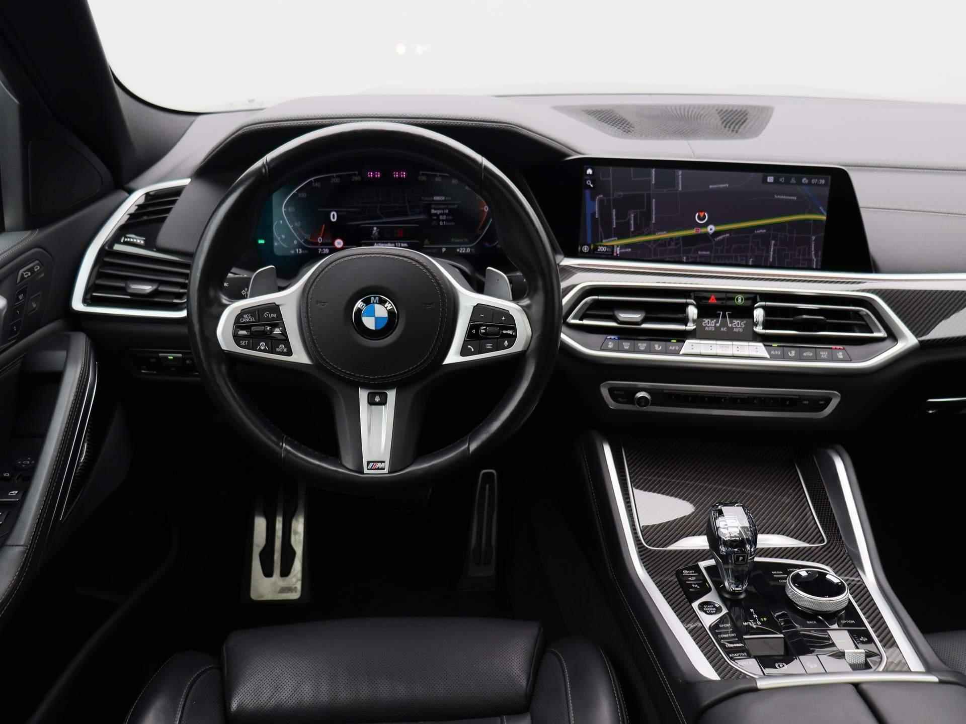 BMW X6 xDrive40i High Executive | M-PAKKET | PANORAMA-SCHUIFDAK | LASER KOPLAMPEN | HEAD UP DISPLAY | SOFTCLOSE | STOELVERWARMING V+A| STOELVENTILATIE | 360-CAMERA | ELEKTRISCHE VOORSTOELEN MET GEHEUGEN | STUURWIEL VERWARMD | BEKERHOUDERS GEKOELD EN VERWARMD |  22 INCH | WEGKLAPBARE TREKHAAK | - 4/61