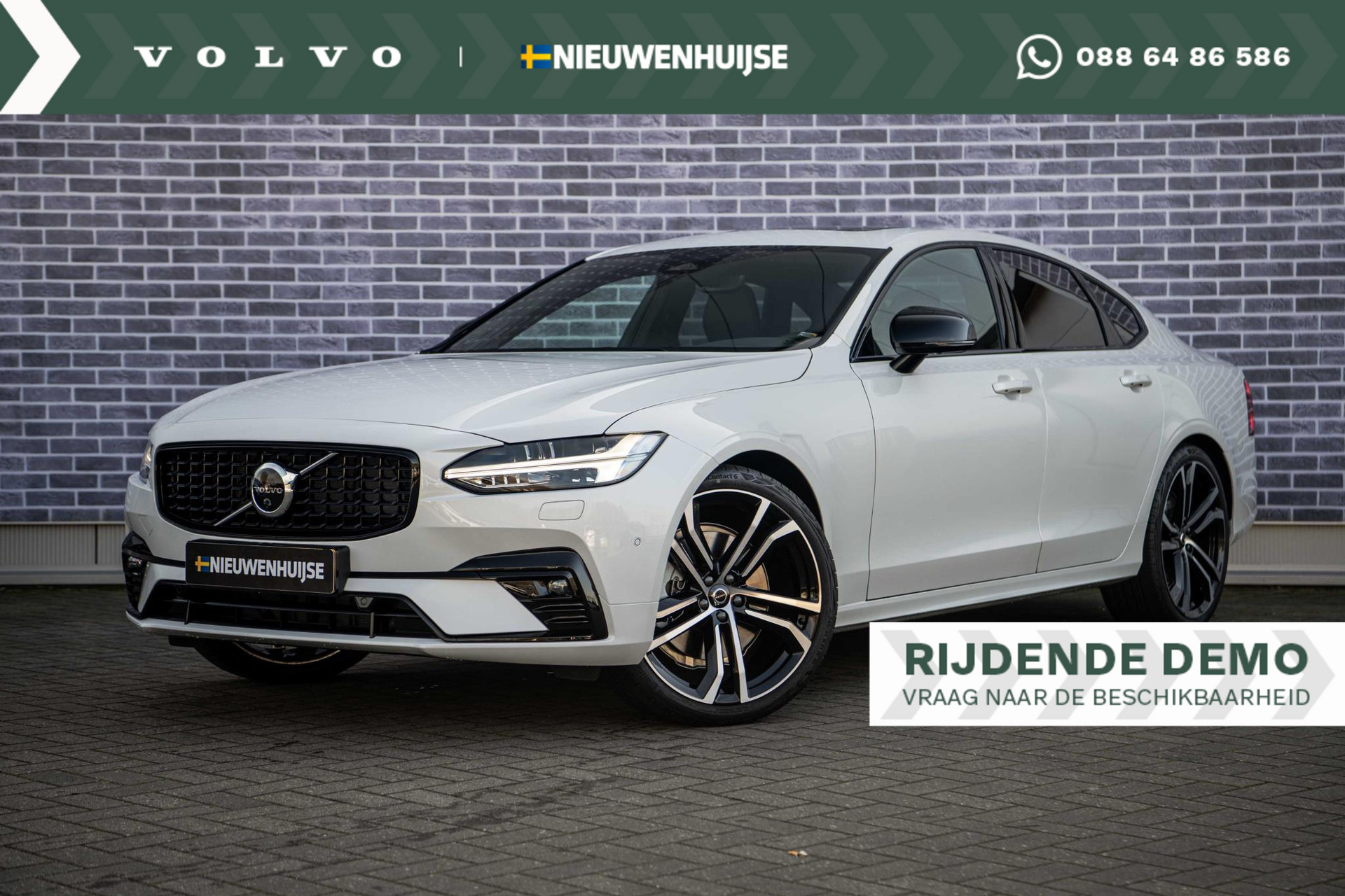 Volvo S90 B5 Ultimate Dark | Polestar | Leer | Power Seats | Stoelverwarming voor & achter | Stuurverwarming | Panoramadak |