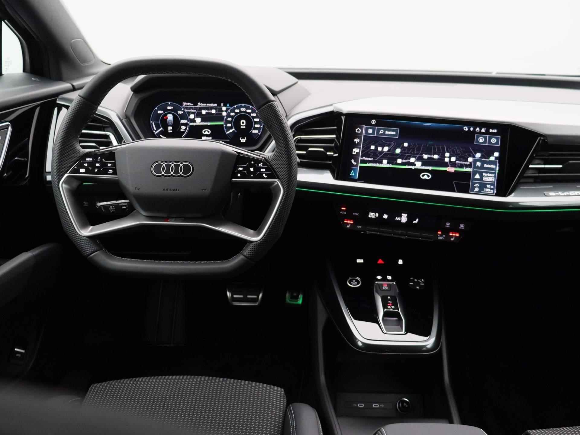 Audi Q4 Sportback e-tron 45 quattro S edition 77 kWh | S-line | Achteruitrijcamera | Sportstoelen | Stoelverwarming | Lichtmetalen velgen | Optiek zwart plus | - 7/45