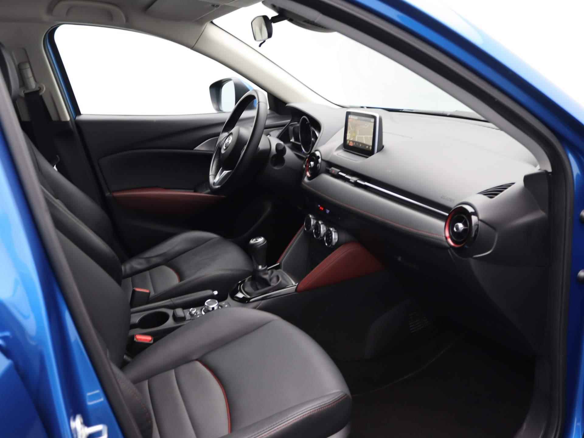 Mazda CX-3 2.0 SkyActiv-G 120 GT-M | Airco | Navigatie | Achteruitrijcamera | Cruise Control | lederen/stof bekleding | - 28/44