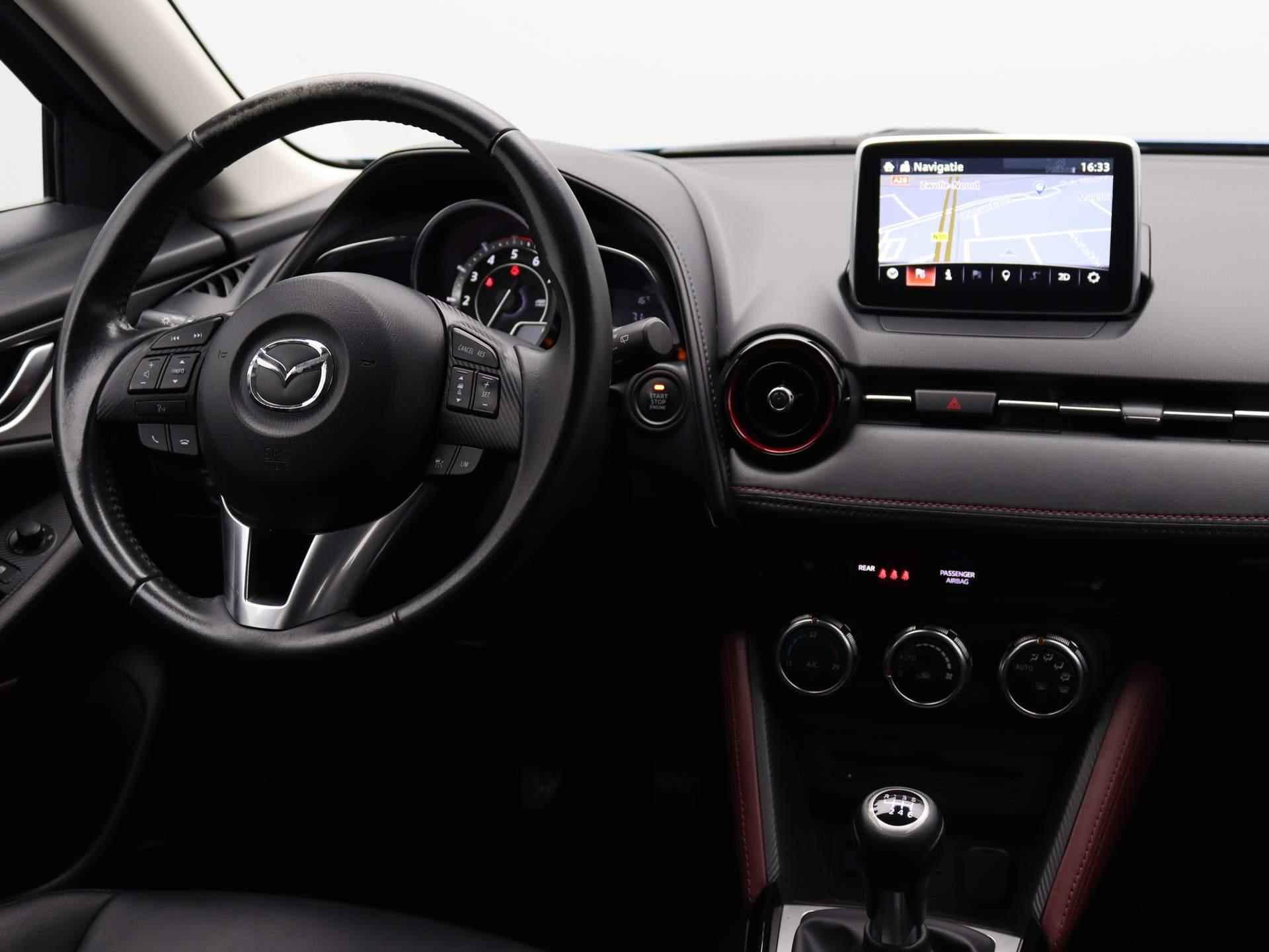 Mazda CX-3 2.0 SkyActiv-G 120 GT-M | Airco | Navigatie | Achteruitrijcamera | Cruise Control | lederen/stof bekleding | - 29/44
