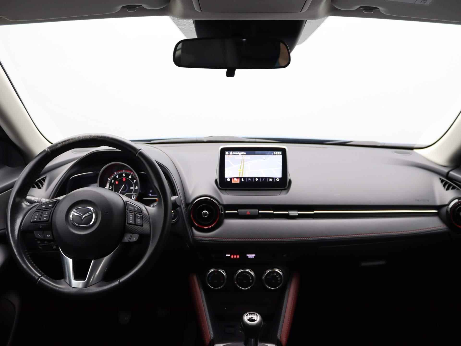 Mazda CX-3 2.0 SkyActiv-G 120 GT-M | Airco | Navigatie | Achteruitrijcamera | Cruise Control | lederen/stof bekleding | - 30/45