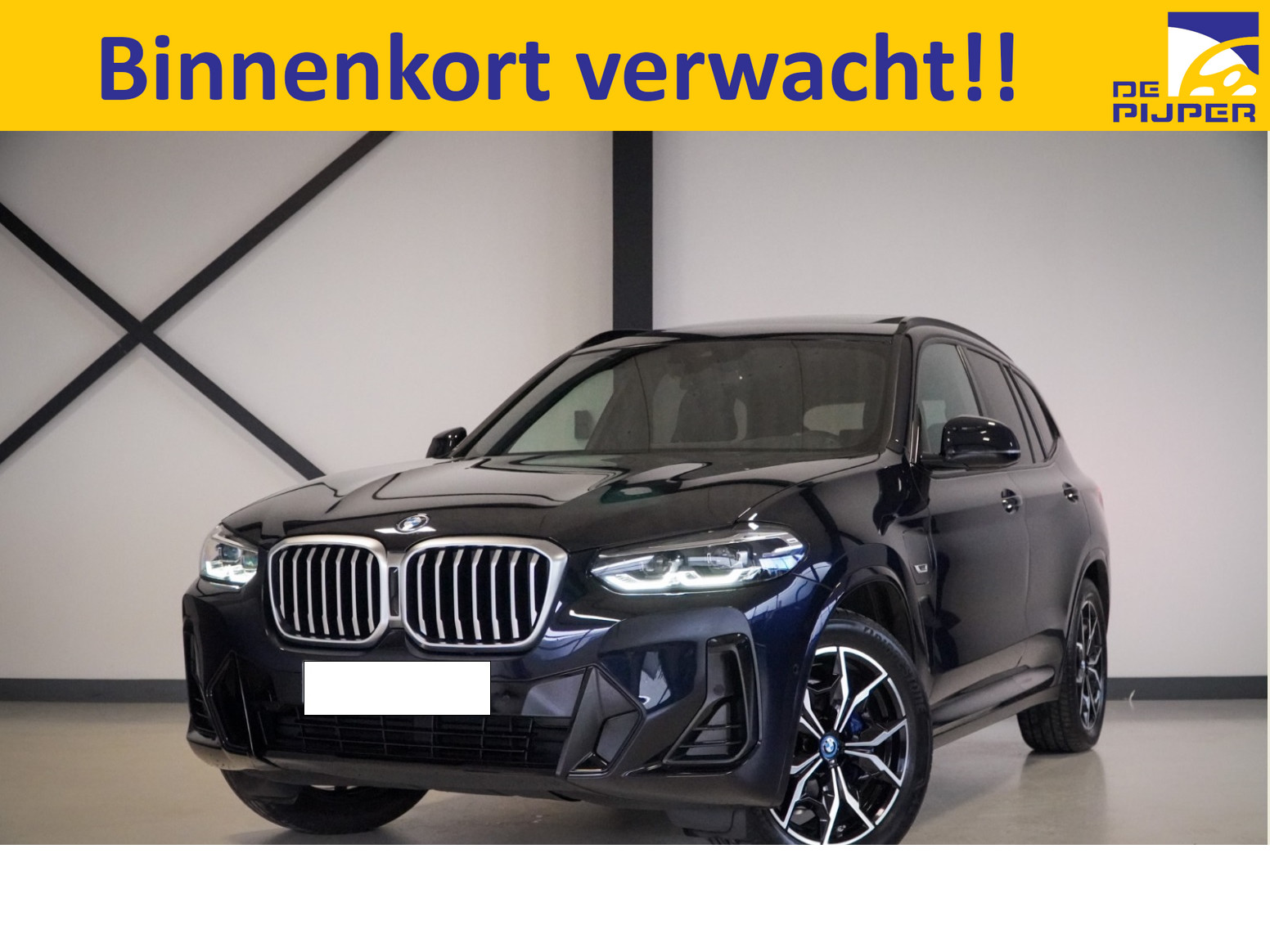 BMW X3 xDrive30e Business Edition Plus M-Sport int. 292 PK Carbonschwarz | Open dak | HUD | Camera | Elekt.haak | Leder | Full LED | Zeer netjes