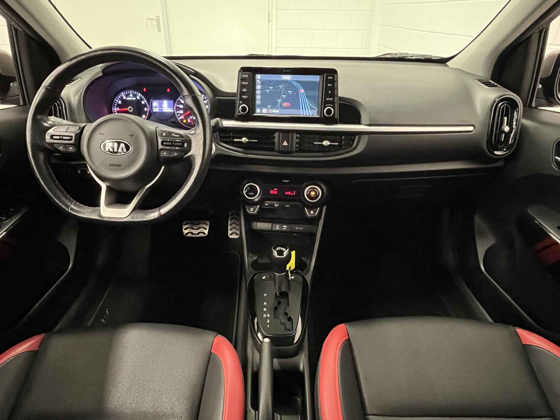 Kia Picanto 1.2 CVVT GT Line AUTOMAAT! | NAVIGATIE | LEDER | PARKEERCAMERA | ZEER COMPLEET! - 14/45