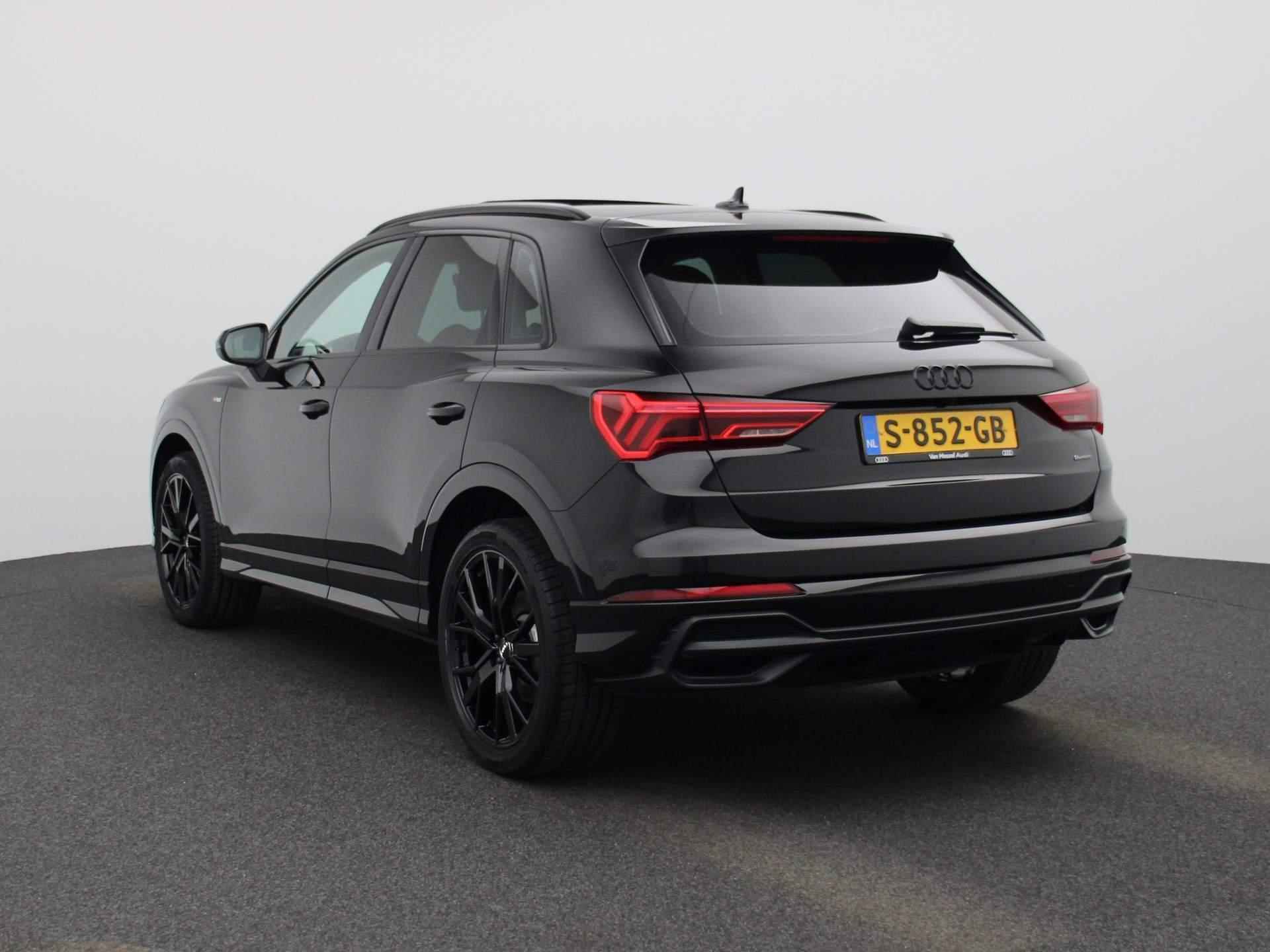 Audi Q3 40 TFSI quattro S Line Pro Line | DEMO | S-LINE | PANORAMADAK | ZWART OPTIEK | NAVIGATIE | ACHTERUITRIJCAMERA | VIRTUAL COCKPIT | HALF-LEDER | STOELVERWARMING | LANE ASSIST | LED KOPLAMPEN | PARKEERSENSOREN V+A | SPORTSTOELEN | - 2/46