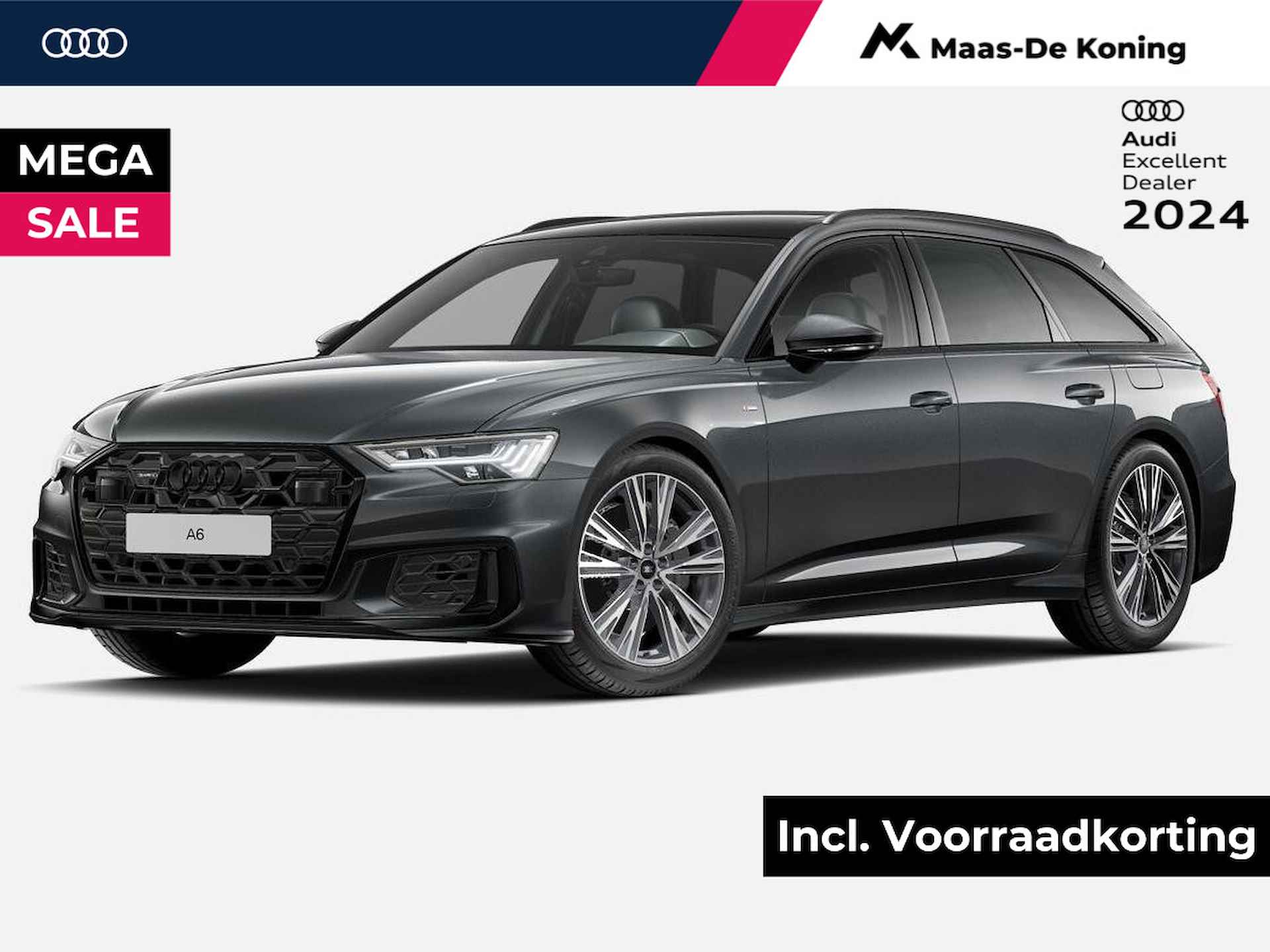 Audi A6 Avant S edition Competition 50 TFSI e 299 pk Av Audi A6 Avant 50 TFSI e quattro S edition Competition · Panorama dak · B&O geluidssysteem · Stoelverwarming · ADeal - 1/8