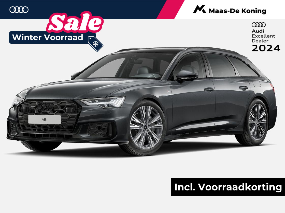 Audi A6 Avant S edition Competition 50 TFSI e 299 pk Av Audi A6 Avant 50 TFSI e quattro S edition Competition · Panorama dak · B&O geluidssysteem · Stoelverwarming · ADeal