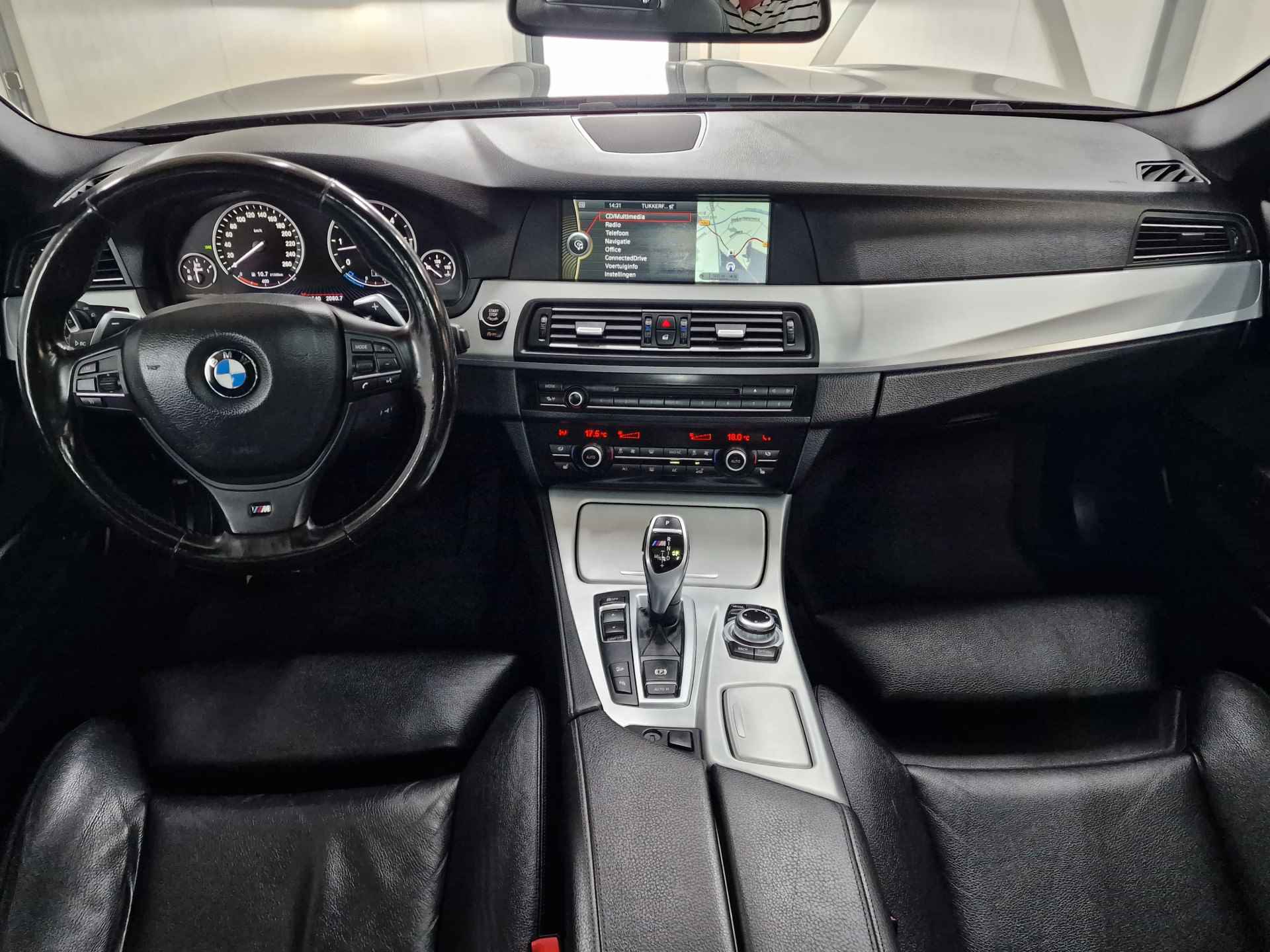 BMW 5 Serie Touring M550xd 381pk AUT Lederen bekleding, Xenon, Head up display, Navigatie, PDC - 6/36