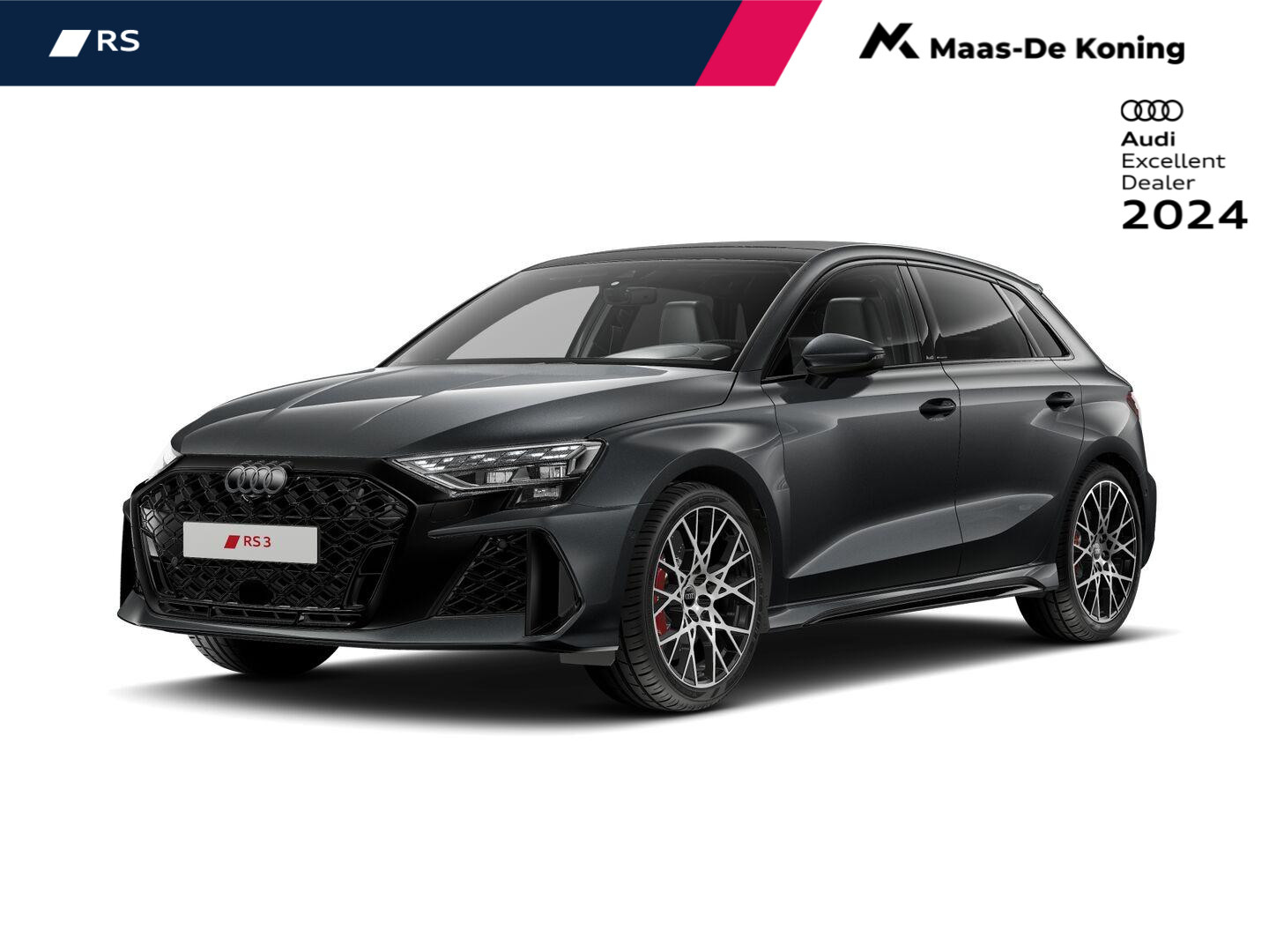 Audi RS3 Sportback 2.5 TFSI RS3 quattro 400 PK · RS-sportuitlaatsysteem · Glazen Panoramadak · SONOS Premium 3D · Topsnelheid 280 km/h · Adaptief onderstel, Audi Drive Select