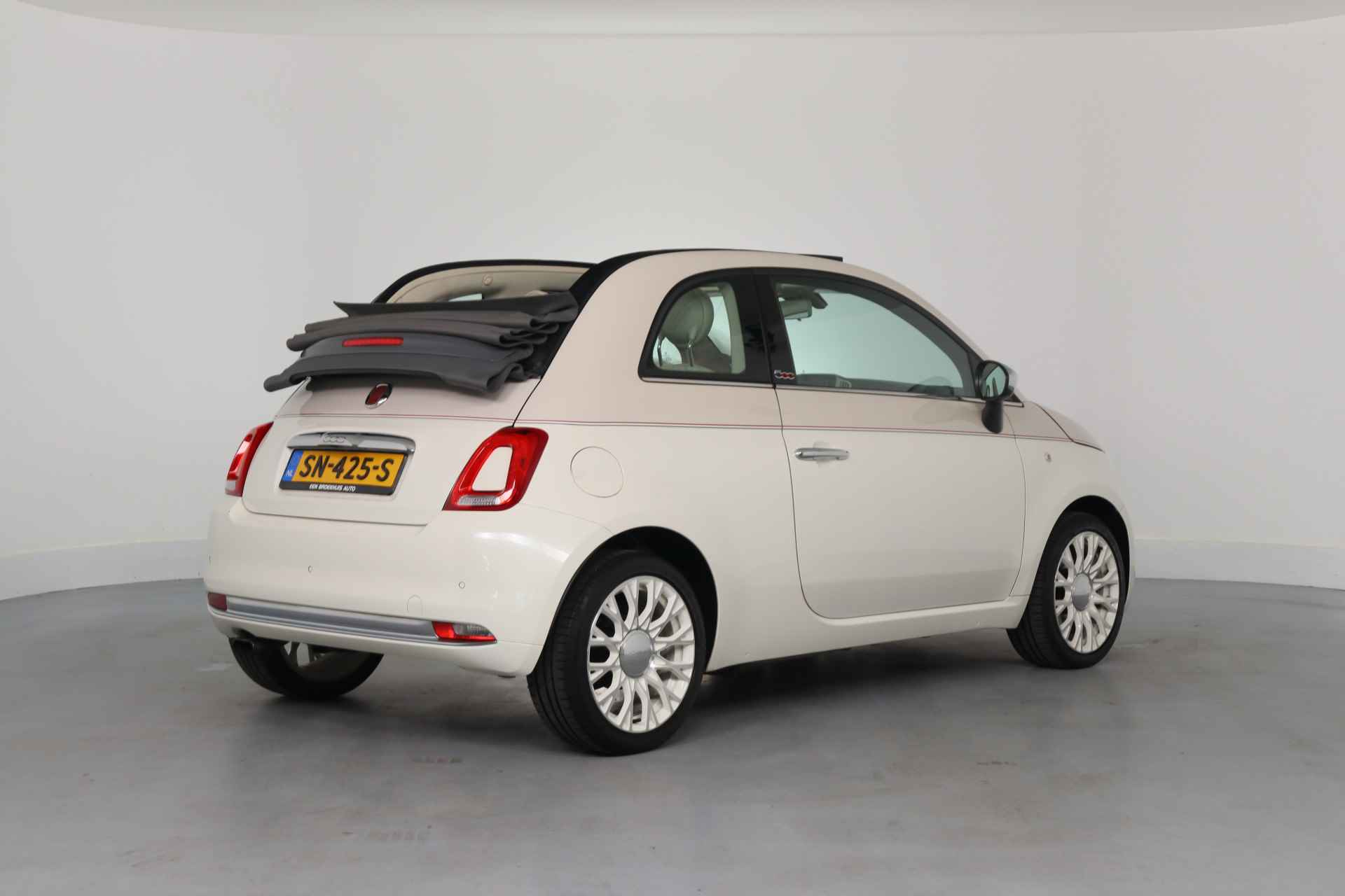 Fiat 500C 0.9 TwinAir Turbo 60th Anniversary | Automaat | Leder | Navi | Xenon | Cruise | DAB | Clima | Parkeersensoren | Lichtmetalen Vel - 4/34