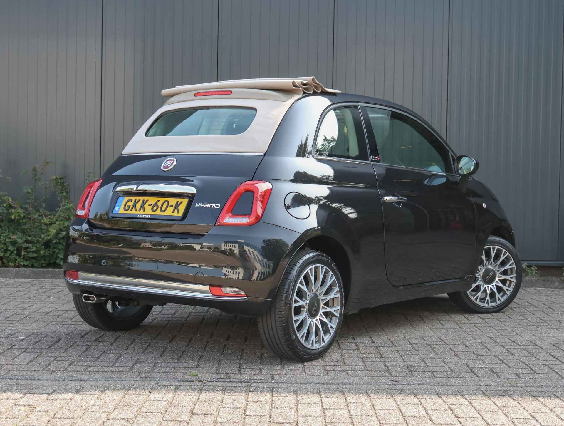 Fiat 500 C 69pk Hybrid Star Cabrio (1ste eig./LEER/Climate/Cruise/7"scherm//LMV) - 4/26