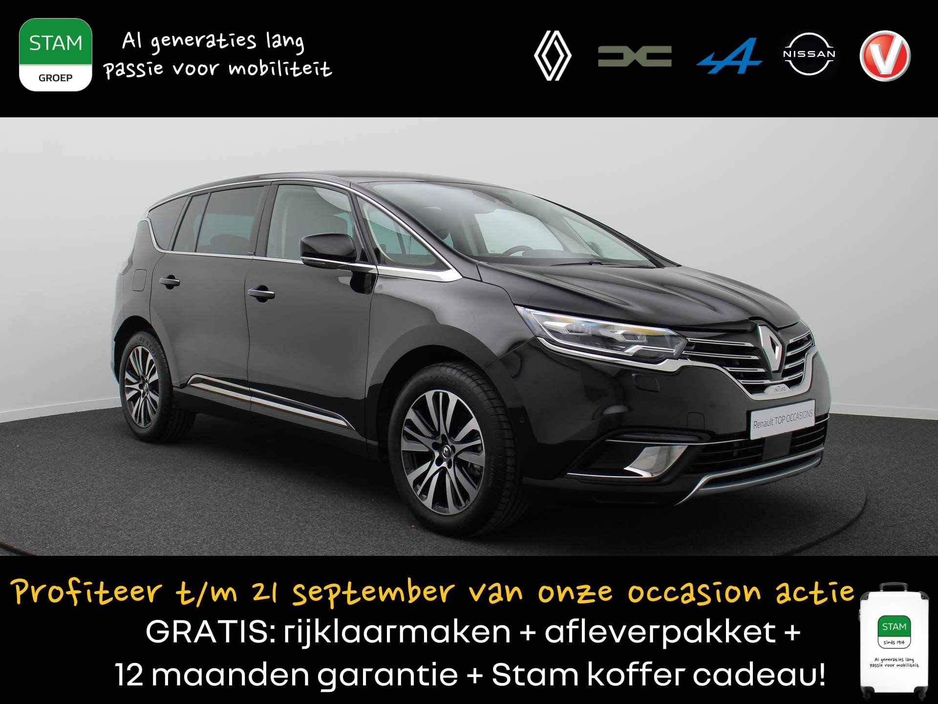 Renault Espace TCe 225pk Initiale Paris 5p. EDC/Automaat Adapt. Cruise | Bose | Glazen dak | Leder | Navi | 19" Velgen - 1/42