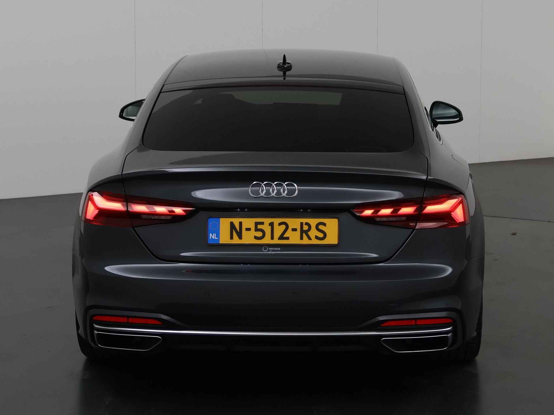 Audi A5 Sportback 35 TFSI S Line Competition | Trekhaak | Navigatie | Matrix Led | Stoelverwarming | Keyless Go | Parkeersensoren | Ele.verstelbare stoelen + Geheugen | - 5/54