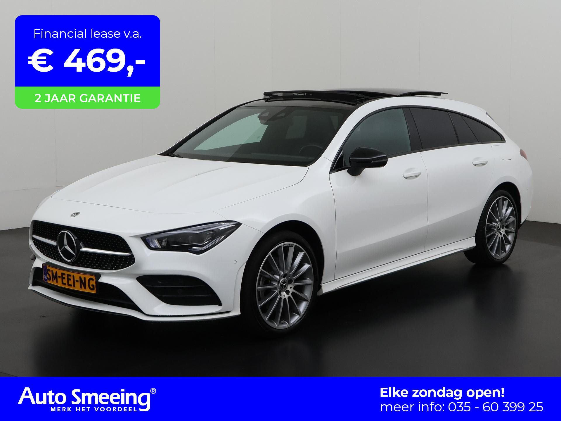 Mercedes-Benz CLA-klasse Shooting Brake 250e AMG Night | Trekhaak | Panoramadak | Leder | Multibeam LED |  Zondag Open!