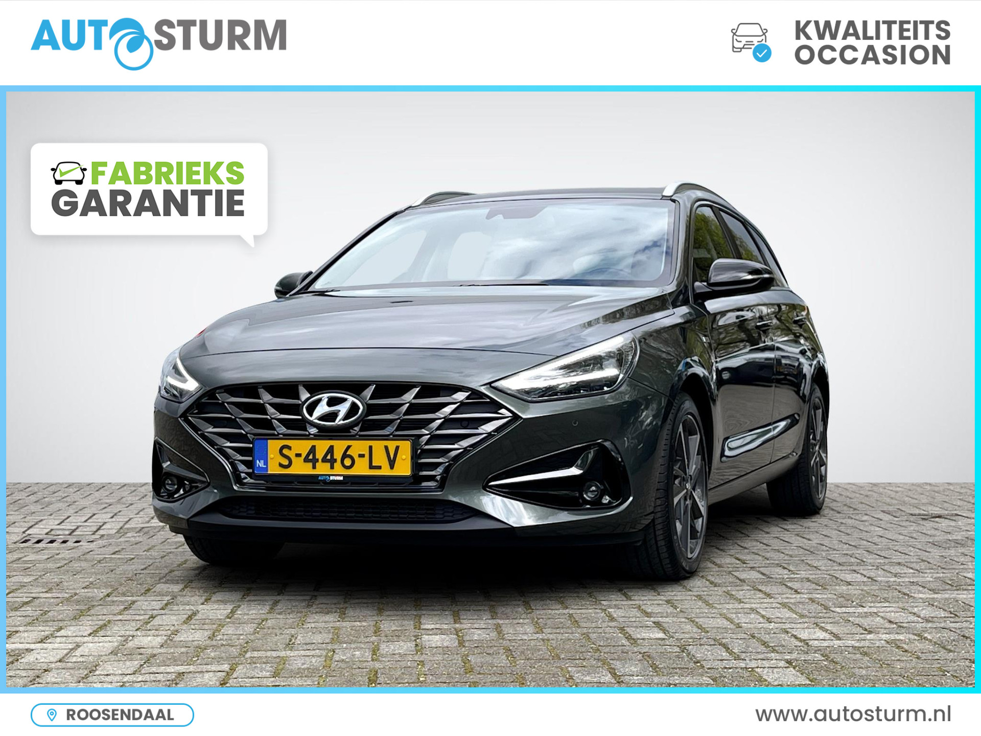 Hyundai i30 Wagon 1.5 T-GDi MHEV Premium | Navigatie | Camera | Leder | Stuur- + Stoelverwarming | Apple Carplay/Android Auto | LED Koplampen | Keyless Entry | Rijklaarprijs! bij viaBOVAG.nl