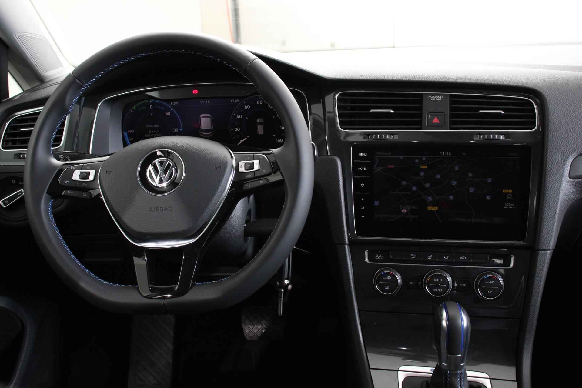 Volkswagen e-Golf e-Golf | Navigatie | Climate Control | Digitale cockpit | Bluetooth | Cruise control adaptive | Camera | LMV 17" - 9/30