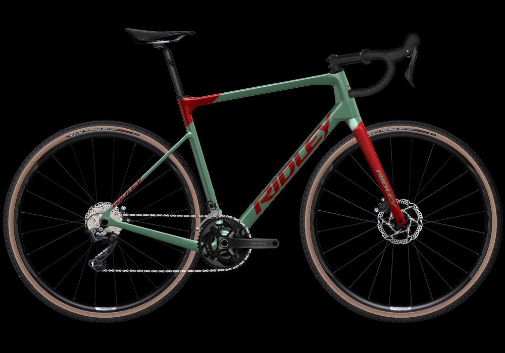 Ridley GRIFN GRX600 CANDY RED METALLIC / THYME GREEN L 2024