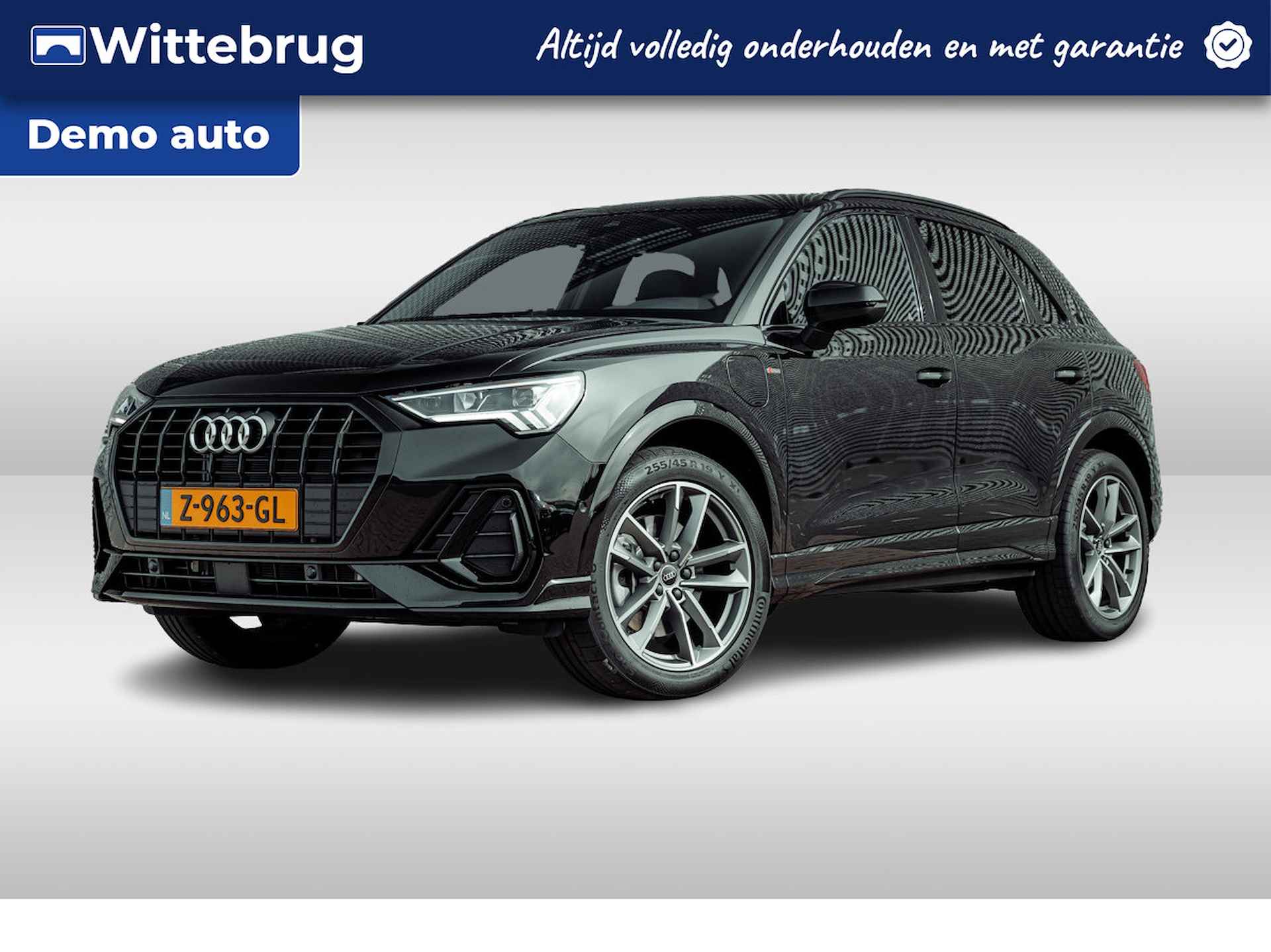 Audi Q3 45 TFSI e 245pk s-tronic S edition | Optiek zwart | Privacy glass | Comfortsleutel | Adaptive cruise control | 19" LM velgen | Stoelverwarming - 1/35