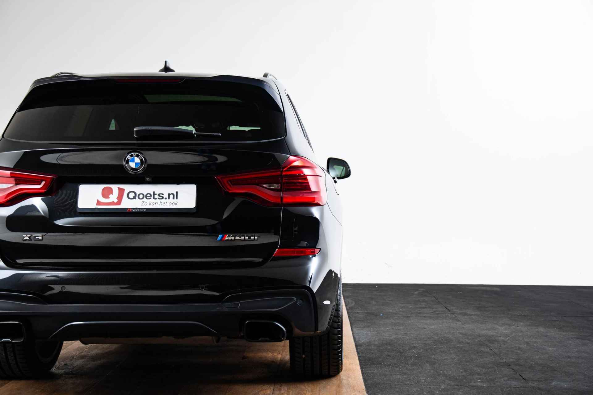 BMW X3 M40i xDrive High Executive Trekhaak - Panoramadak - Elektrisch verstelbare/verwarmde voorstoelen - Parking/Driving Assistant Plus - Comfort Acces - Head Up - Harman Kardon - Sportstoelen - Automatisch dimmende binnen/buitenspiegel - - 46/74