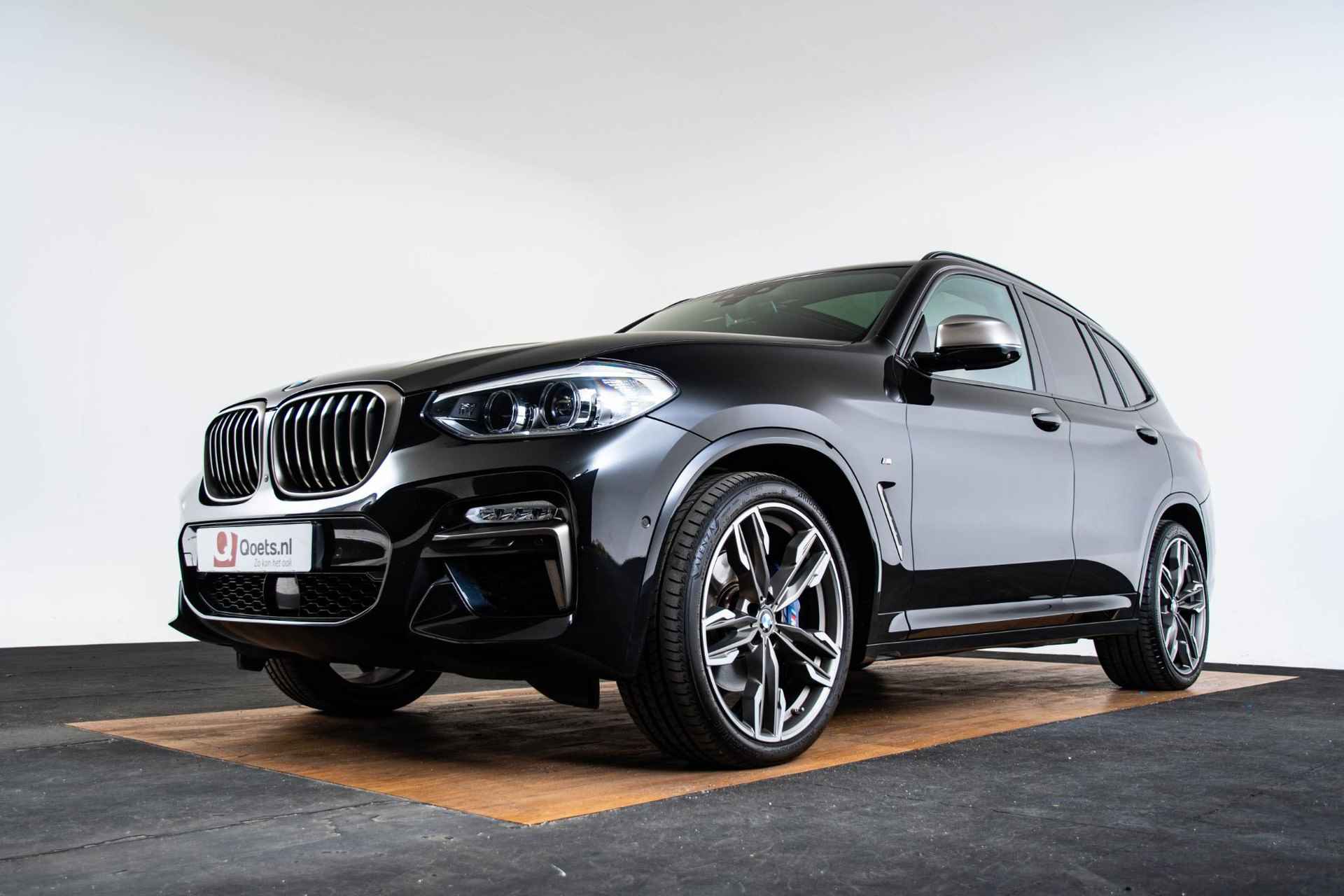 BMW X3 M40i xDrive High Executive Trekhaak - Panoramadak - Elektrisch verstelbare/verwarmde voorstoelen - Parking/Driving Assistant Plus - Comfort Acces - Head Up - Harman Kardon - Sportstoelen - Automatisch dimmende binnen/buitenspiegel - - 55/74