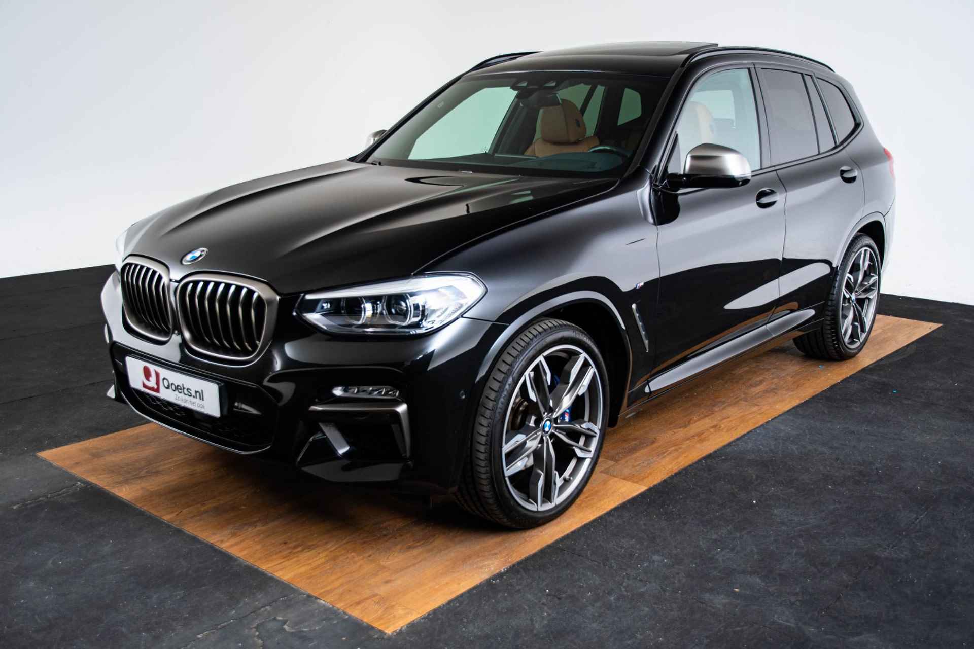 BMW X3 M40i xDrive High Executive Trekhaak - Panoramadak - Elektrisch verstelbare/verwarmde voorstoelen - Parking/Driving Assistant Plus - Comfort Acces - Head Up - Harman Kardon - Sportstoelen - Automatisch dimmende binnen/buitenspiegel - - 72/74