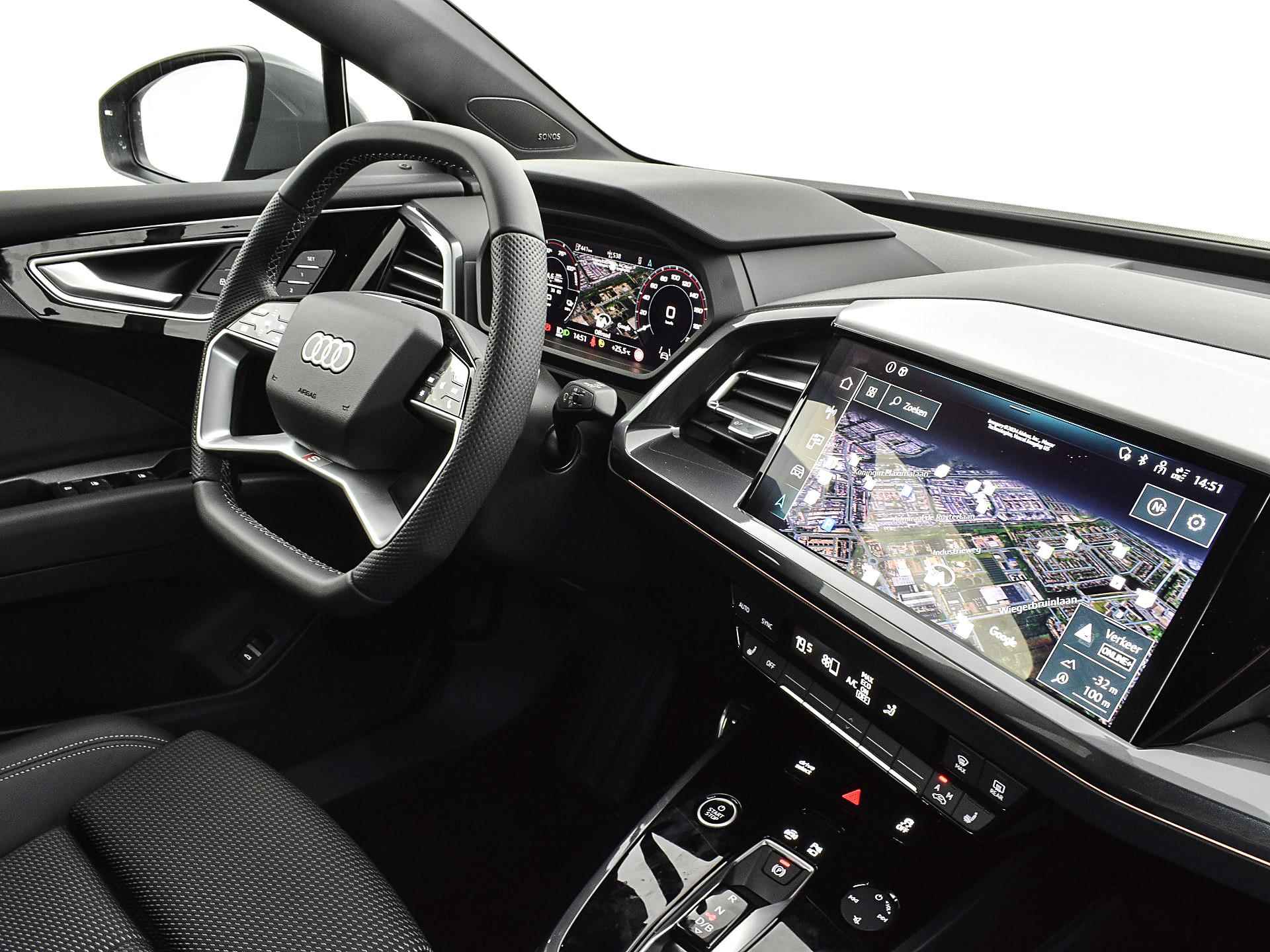 Audi Q4 e-tron 45 S Edition 286 PK · MEGA Sale · Sonos sound system · 21" LM Velgen · e-tron sportsound - 13/33
